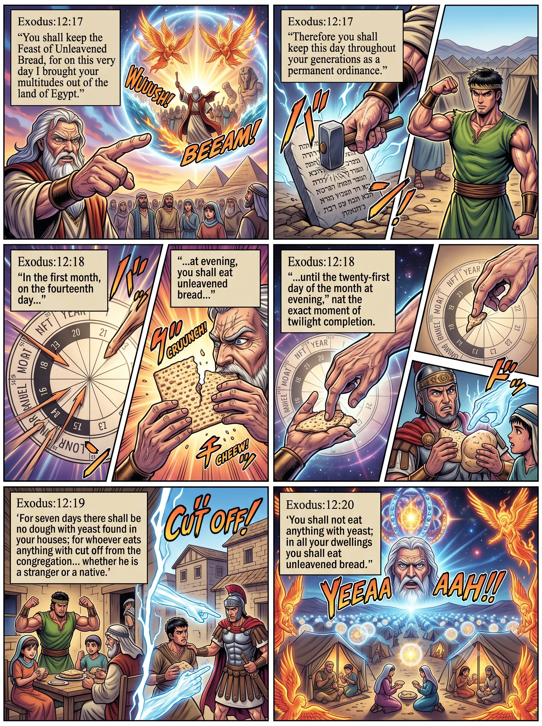 Exodus 12 illustration: The Feast of Unleavened Bread Ordained