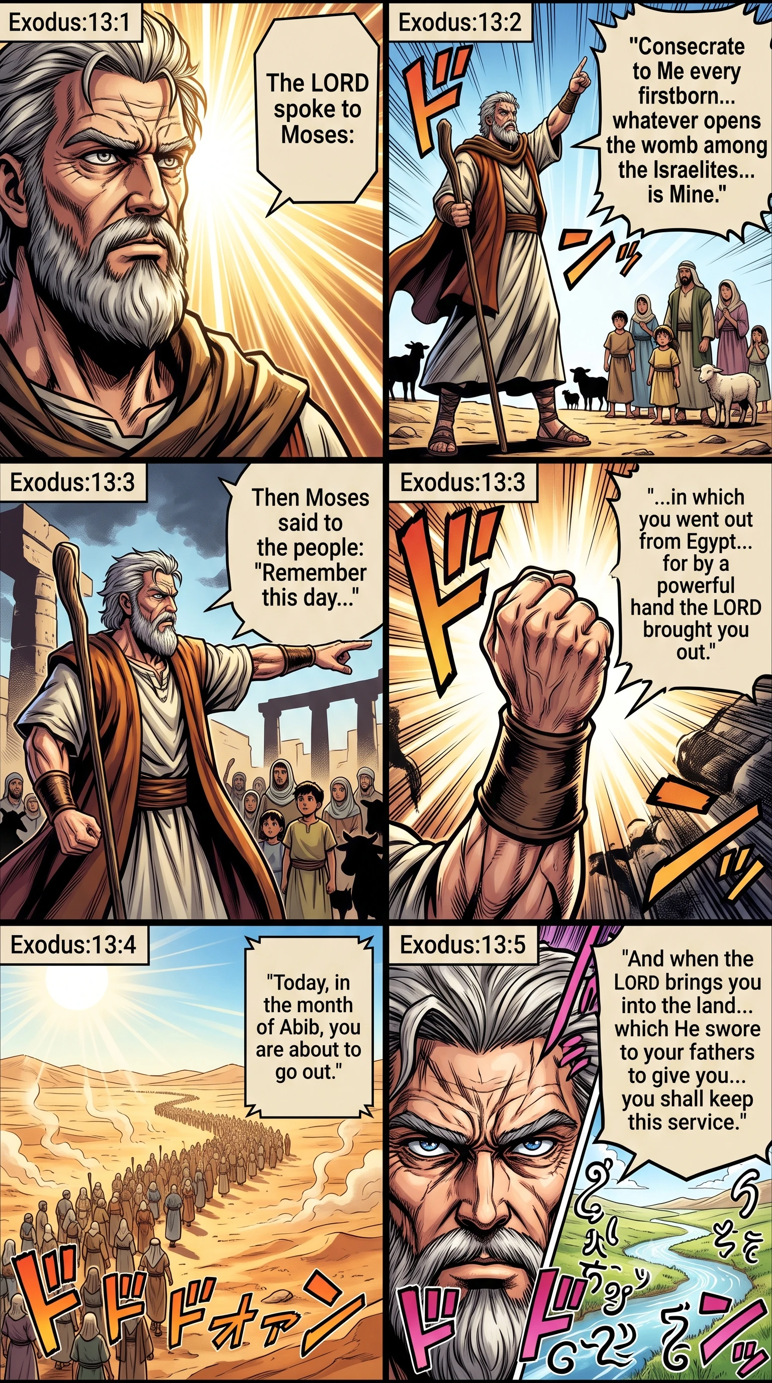 Exodus 13 illustration: Command to Consecrate the Firstborn