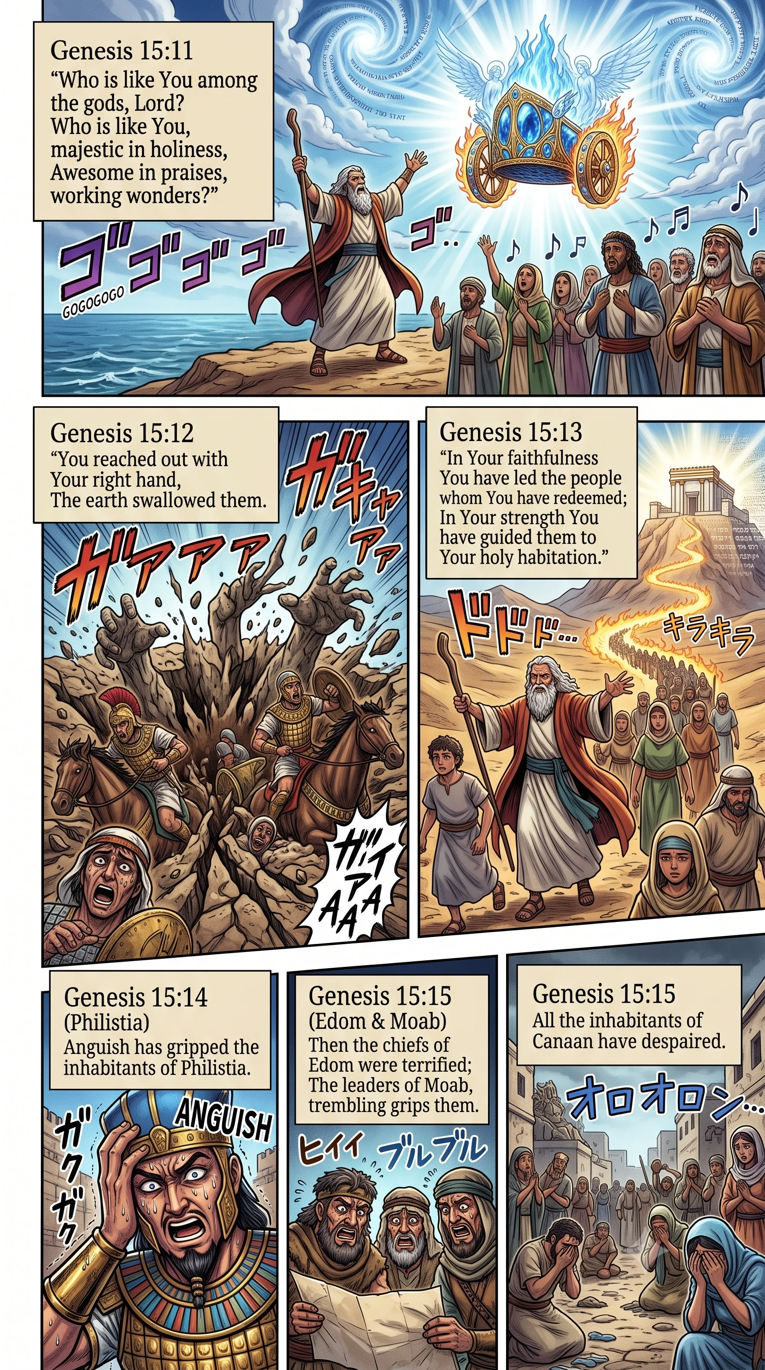 Exodus 15 illustration: None Compares to the Lord's Holiness
