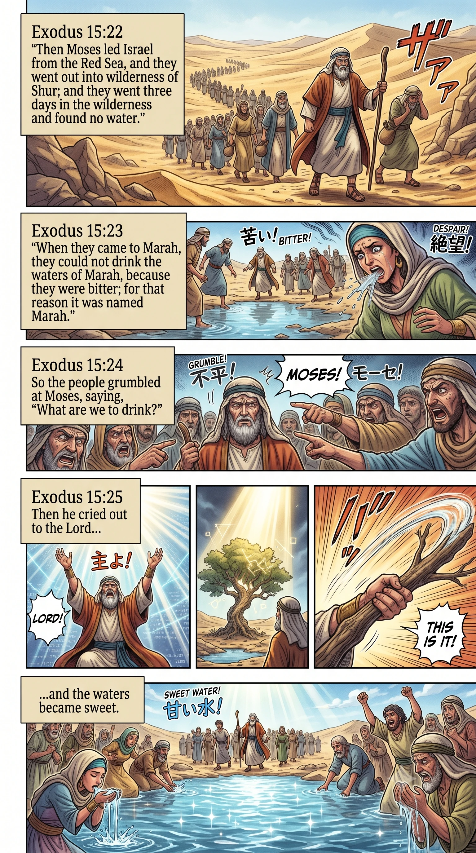 Exodus 15 illustration: Miriam Leads the Women in Song