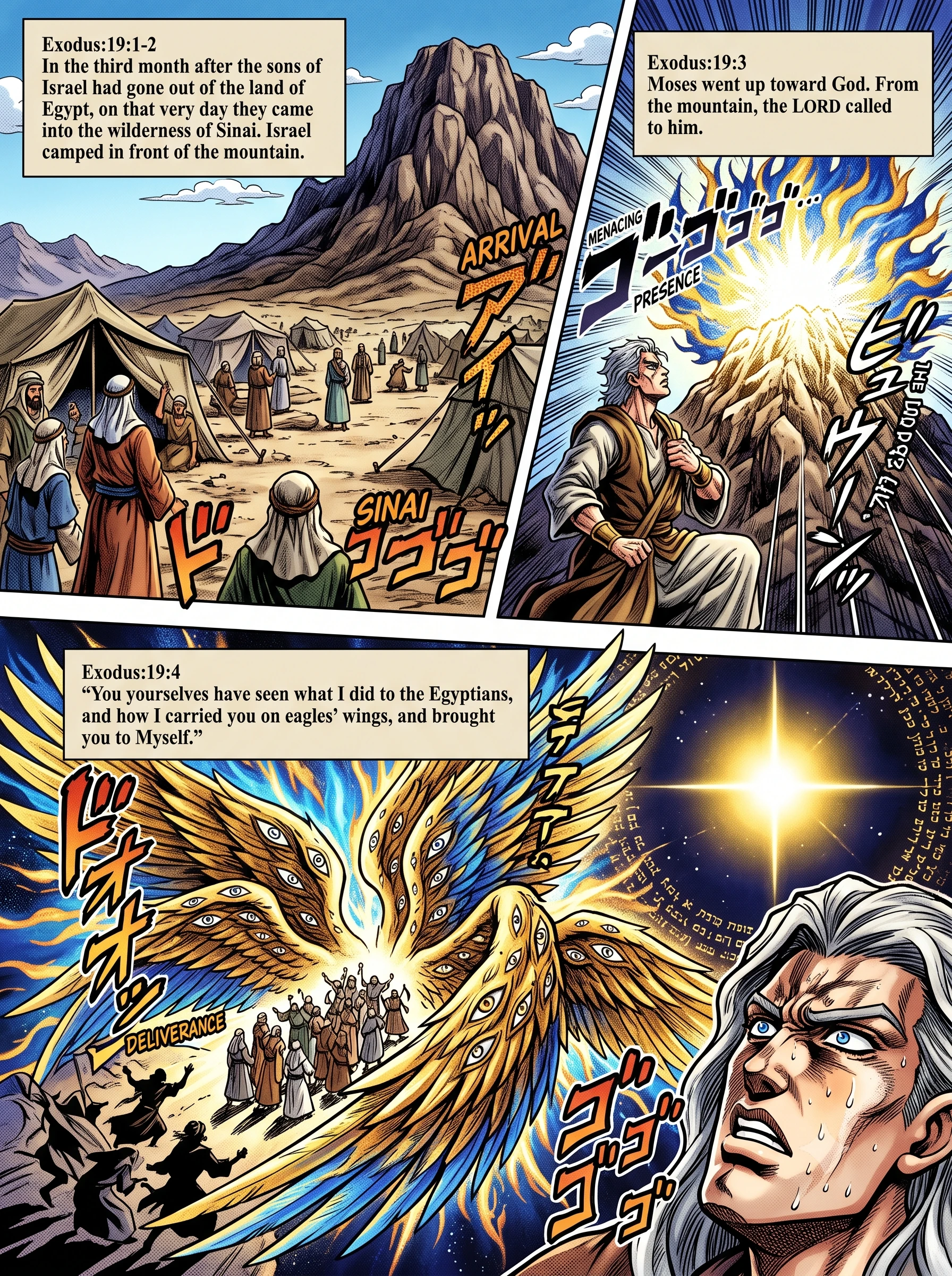 Exodus 19 illustration: Israel Camps Before the Mountain