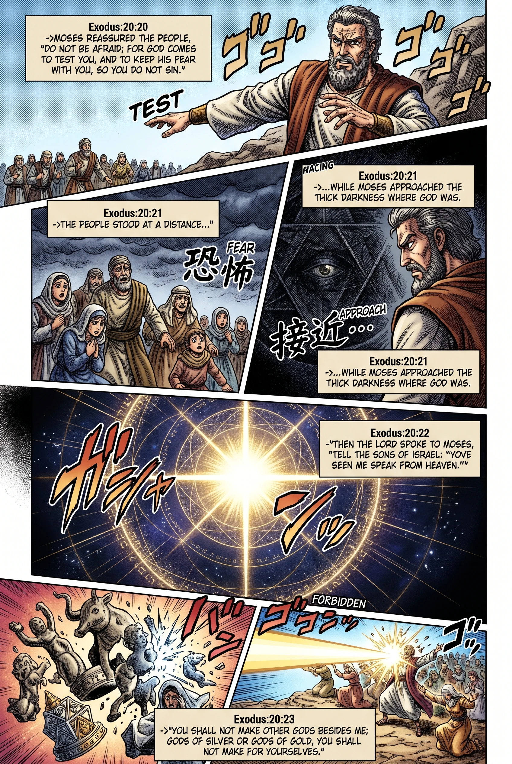 Exodus 20 illustration: The People Fear God's Voice