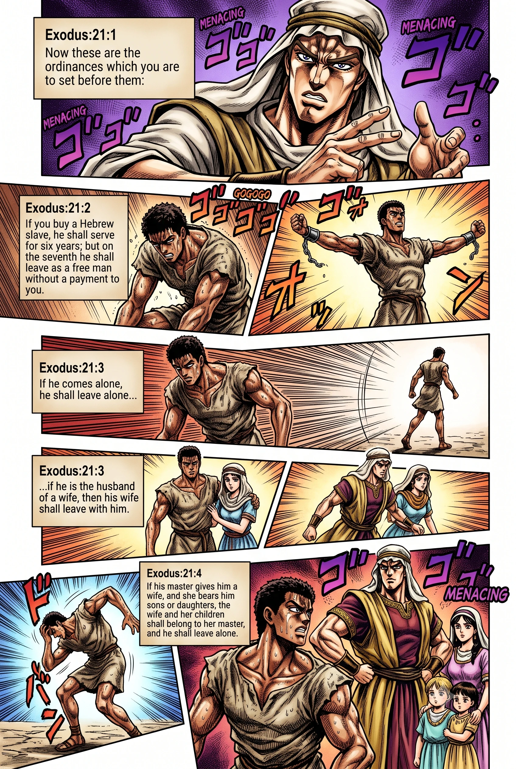 Exodus 21 illustration: The Lord Gives Israel's Ordinances