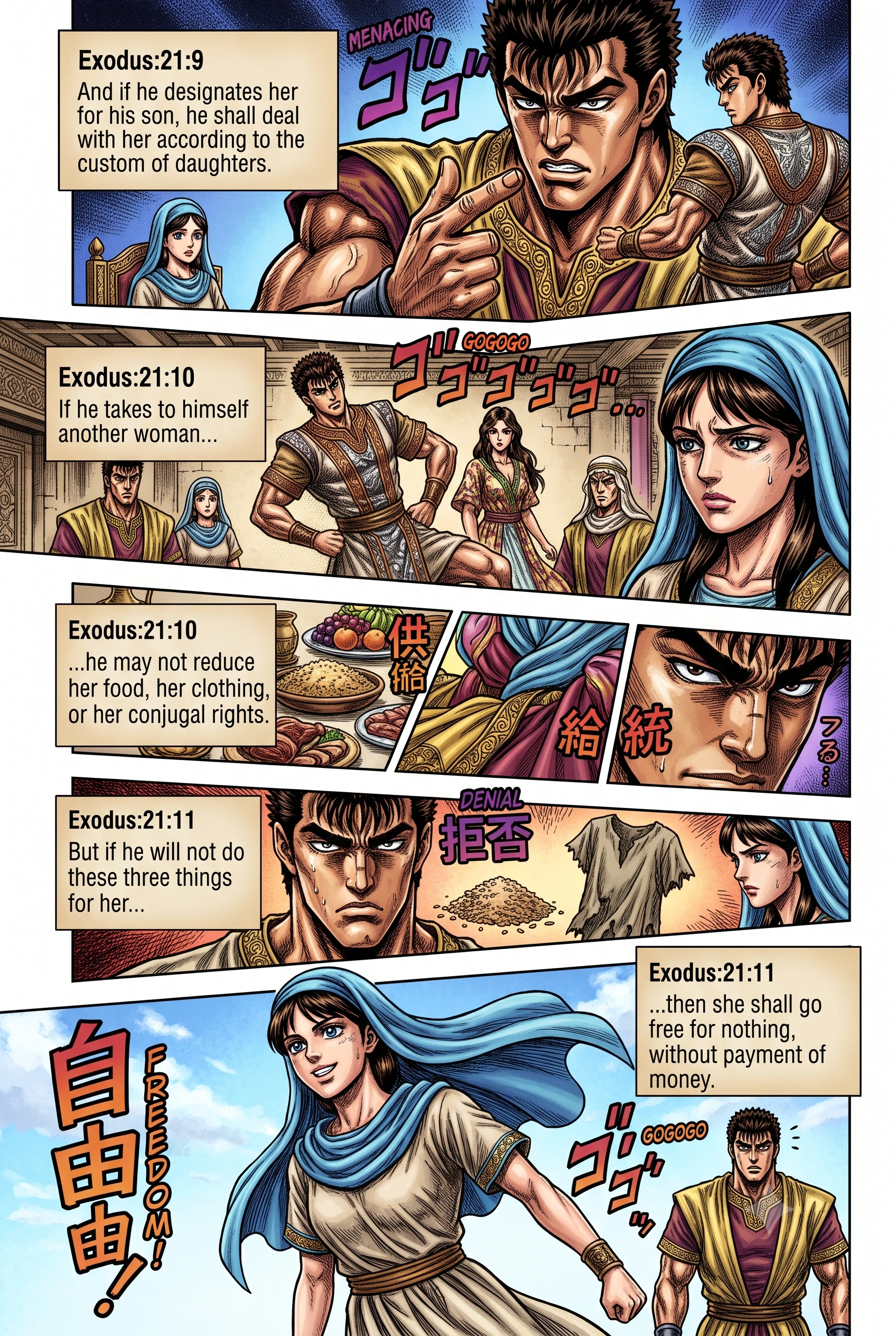 Exodus 21 illustration: Rights of a Hebrew Slave Woman