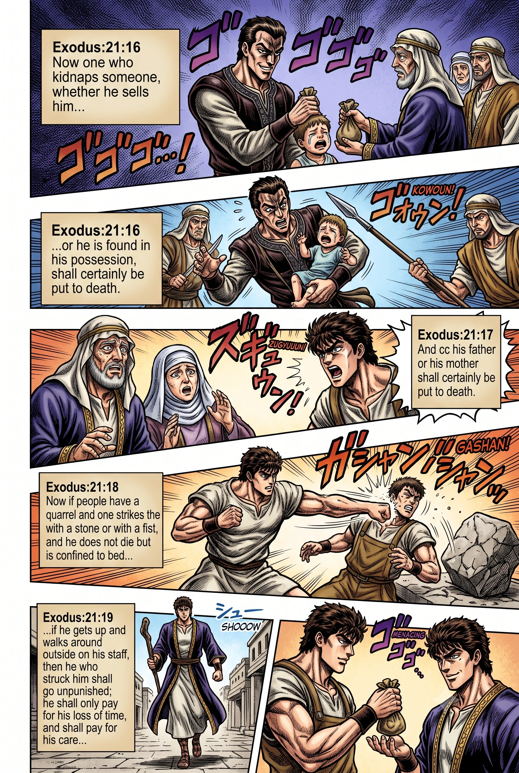 Exodus 21 illustration: Crimes Against Parents and Kidnapping