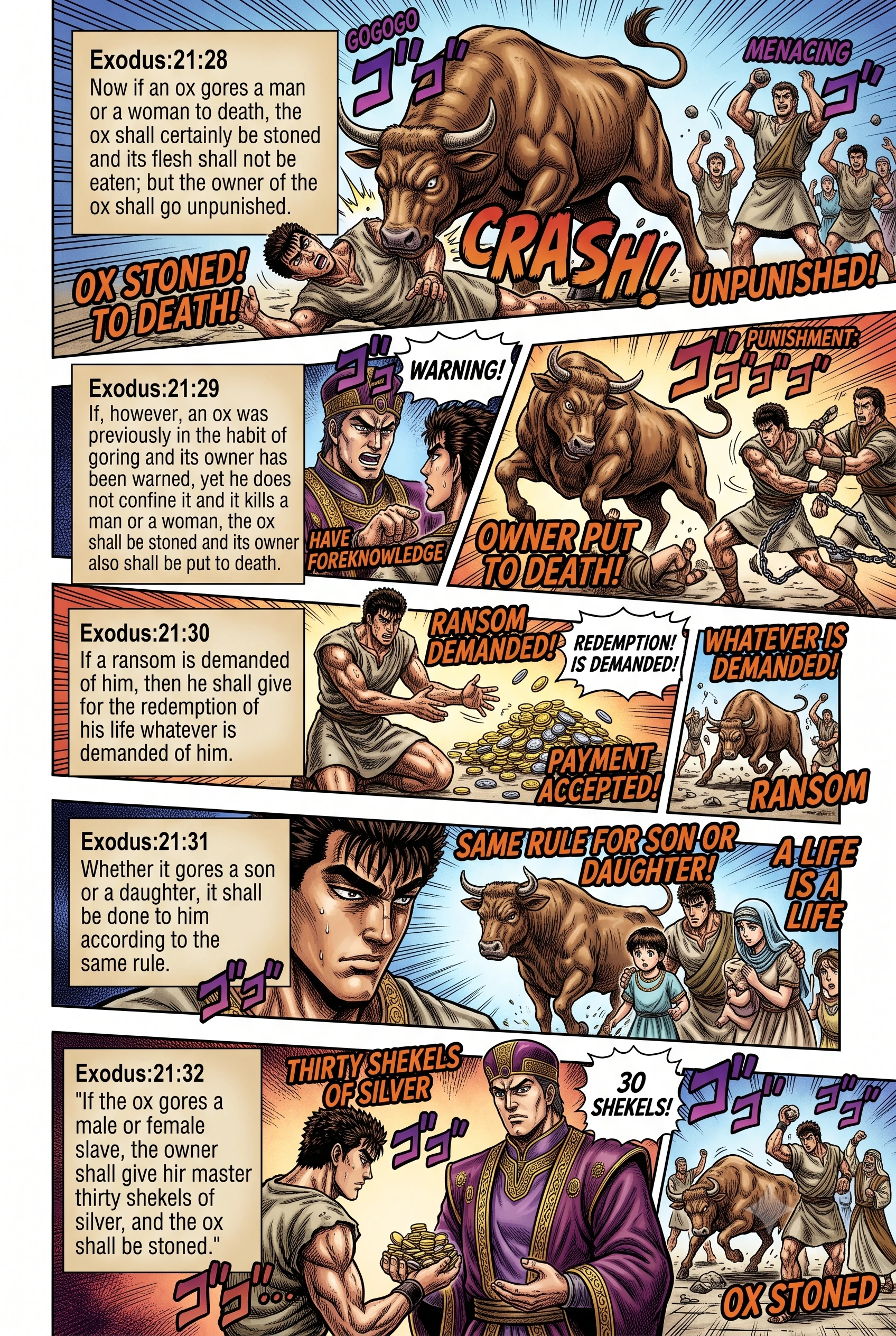 Exodus 21 illustration: Freedom for an Injured Slave
