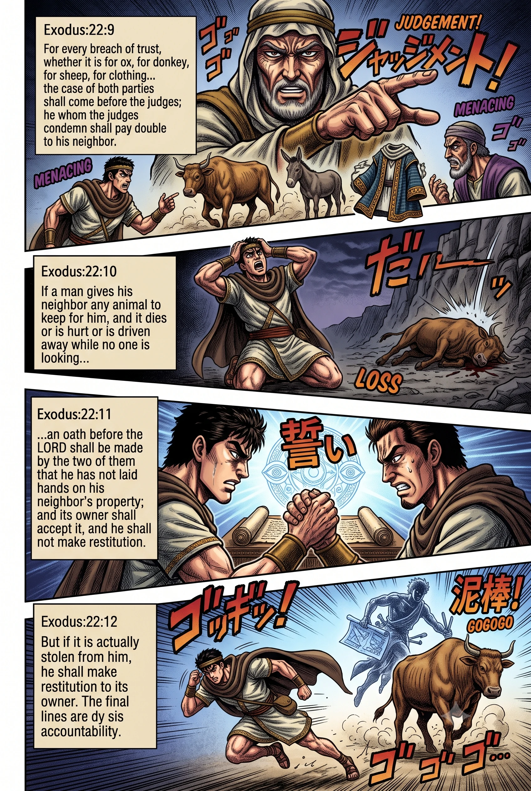 Exodus 22 illustration: Property Entrusted to a Neighbor