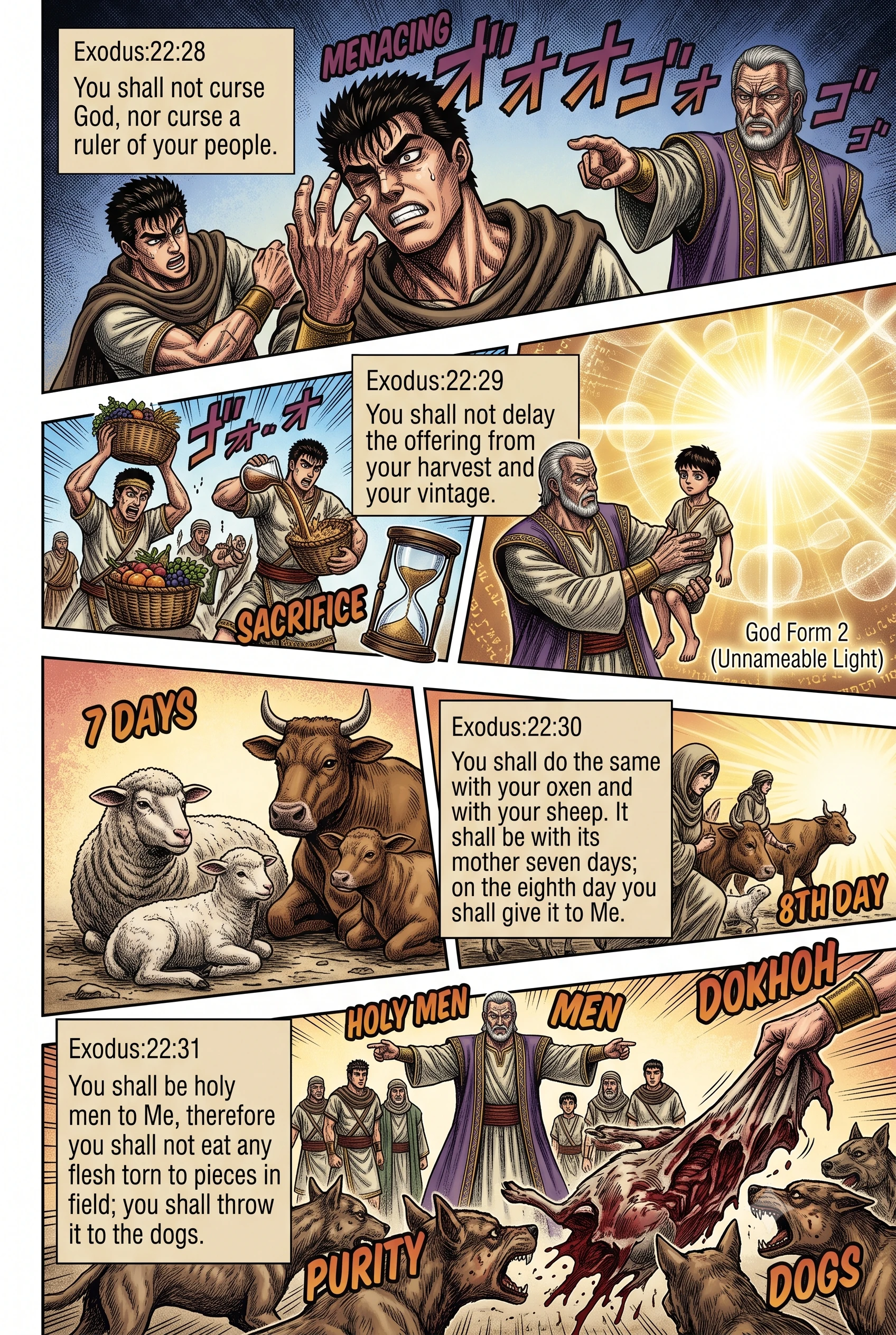 Exodus 22 illustration: Offerings, Firstborns, and Holiness