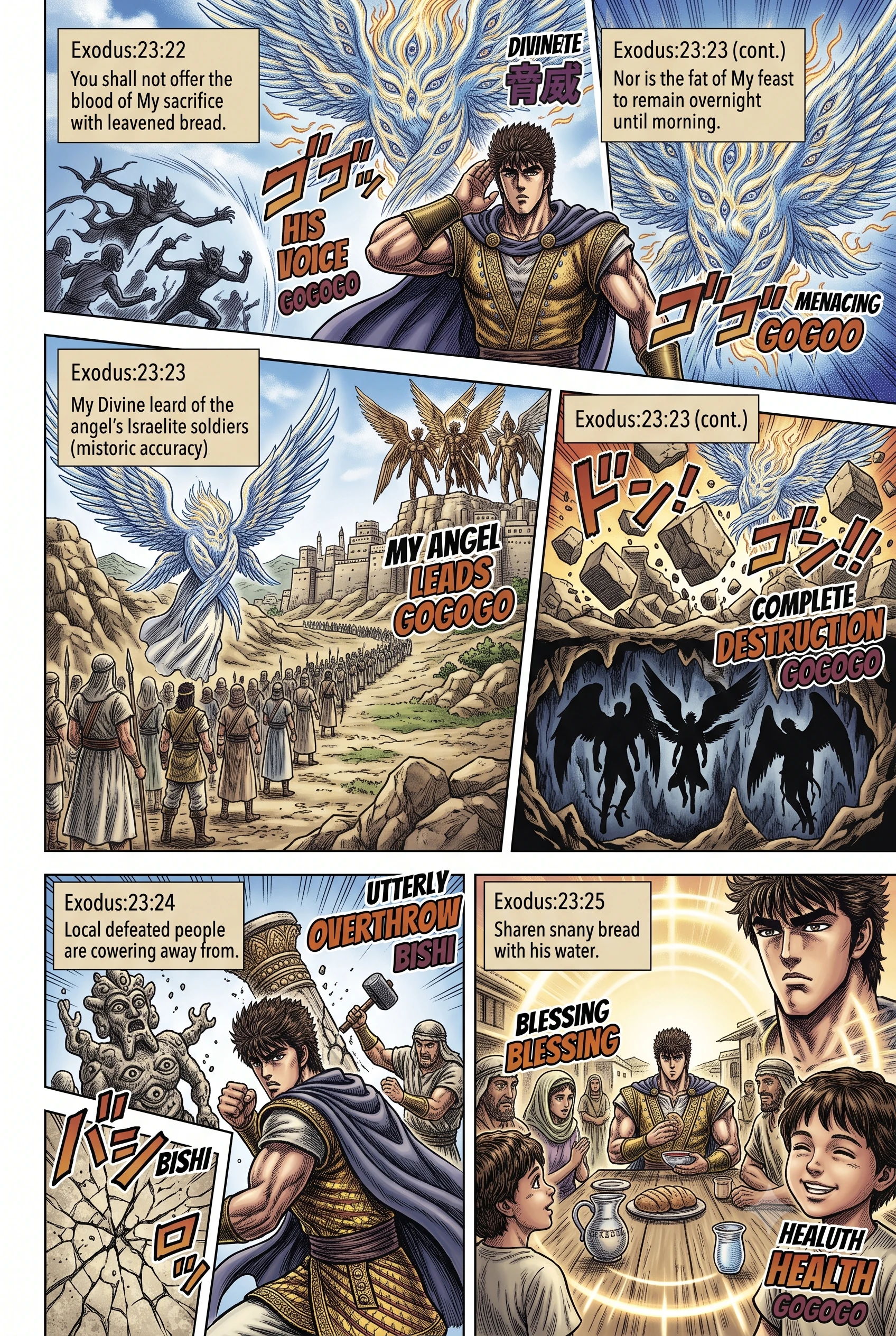 Exodus 23 illustration: Sacrifice and Firstfruits Offerings