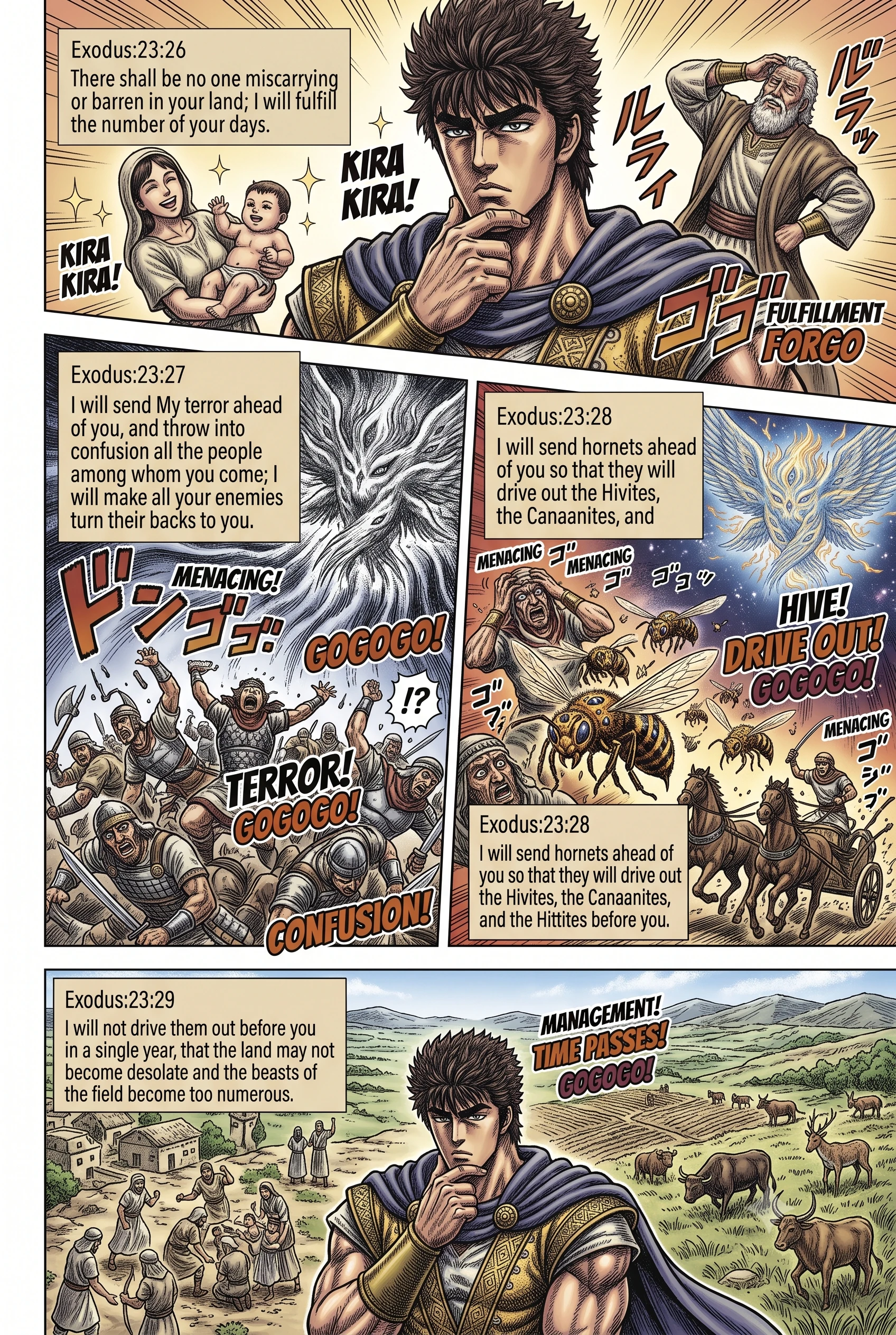 Exodus 23 illustration: The Angel Sent to Lead Israel
