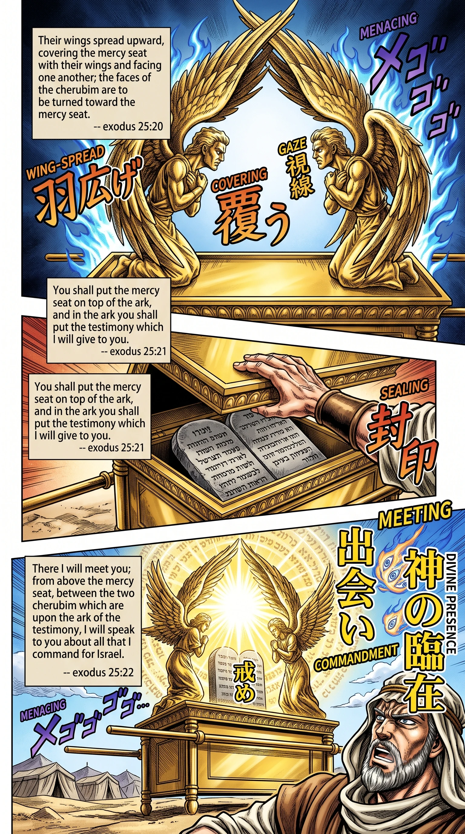 Exodus 25 illustration: Rings, Poles, and the Testimony in the Ark
