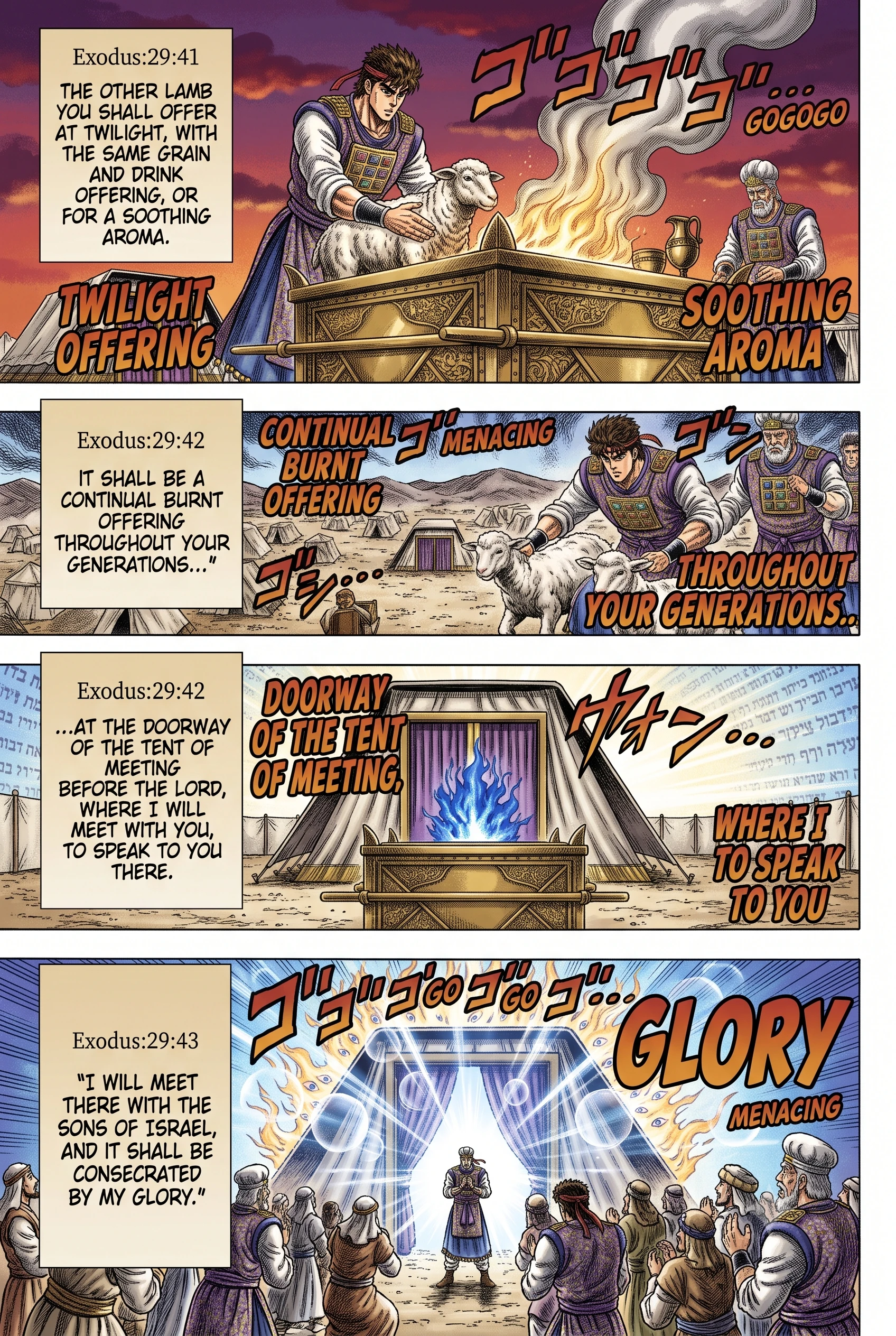 Exodus 29 illustration: The Daily Morning and Evening Offering