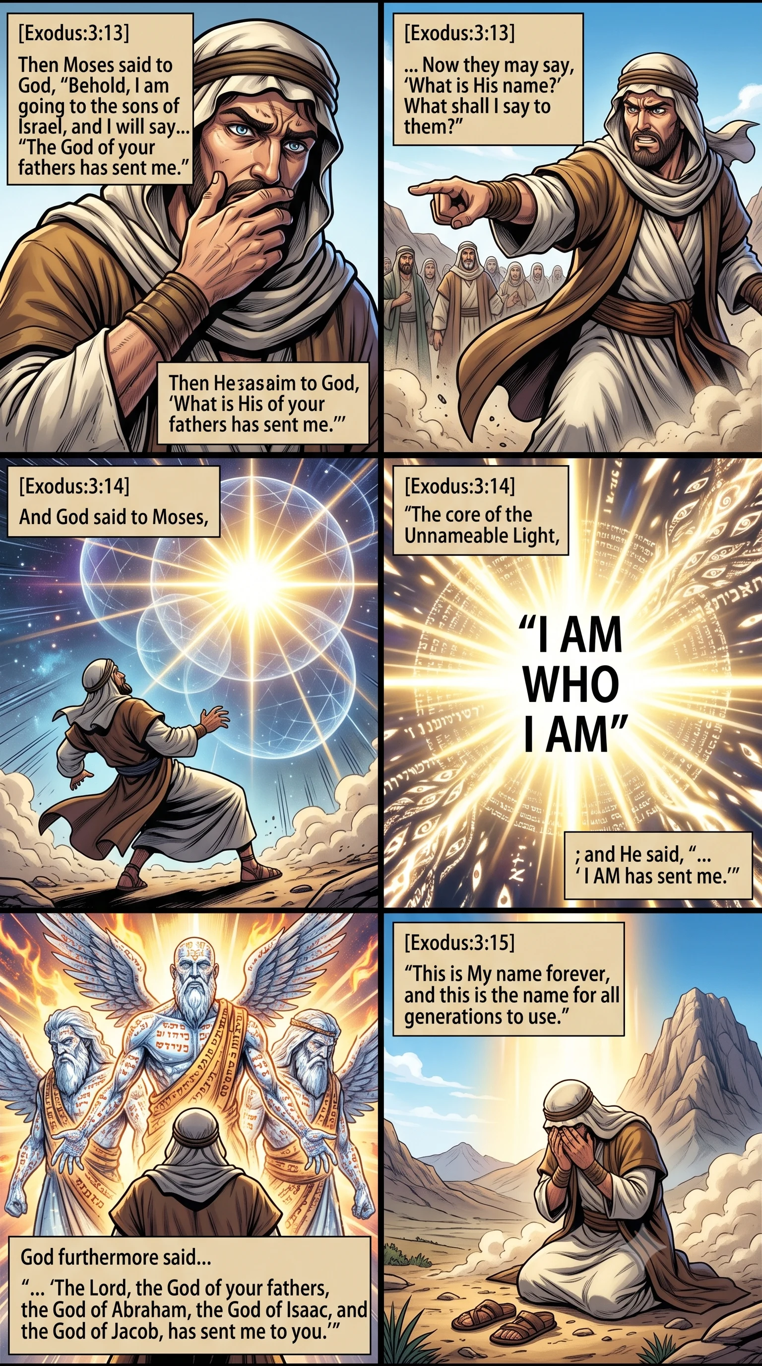 Exodus 3 illustration: God Reveals His Name