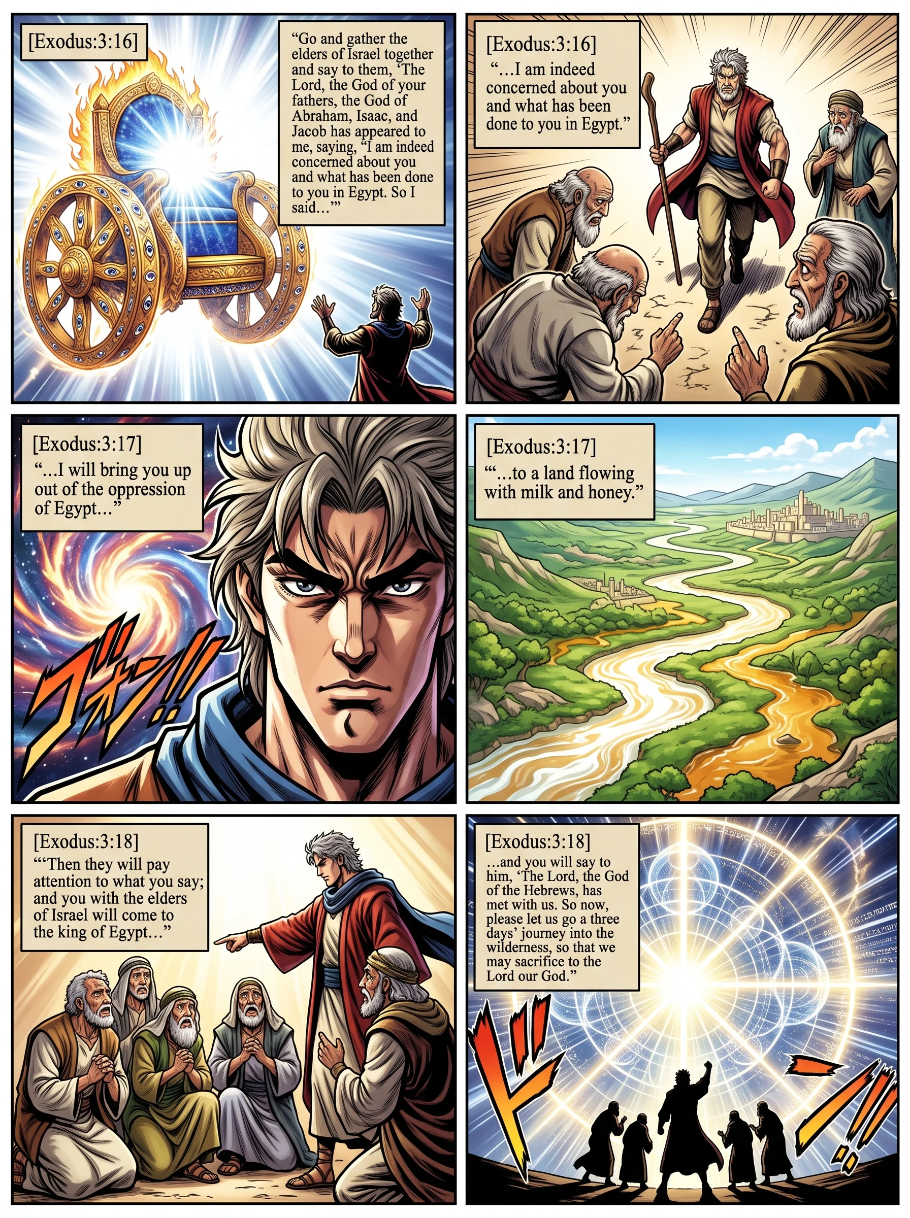 Exodus 3 illustration: Instructions for Israel's Elders