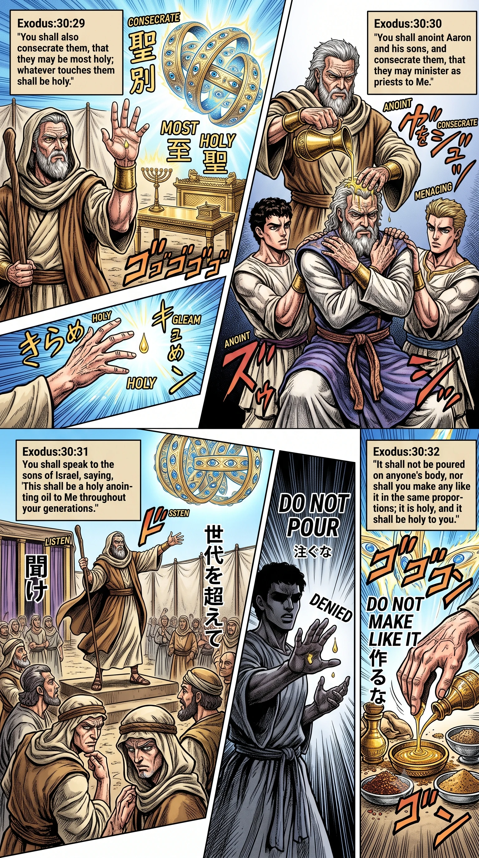 Exodus 30 illustration: Restrictions on the Anointing Oil