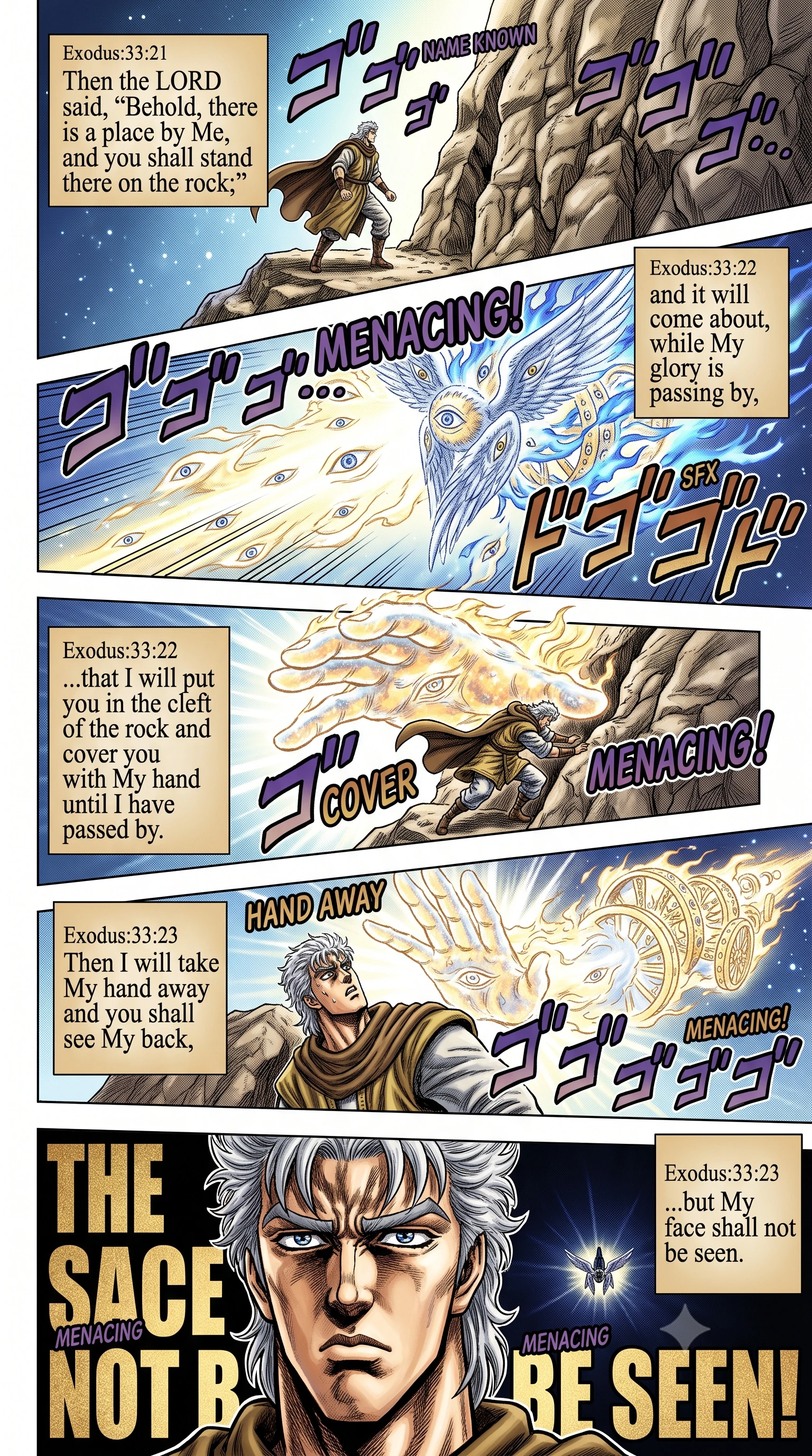 Exodus 33 illustration: Moses Sees the Lord's Glory Pass By