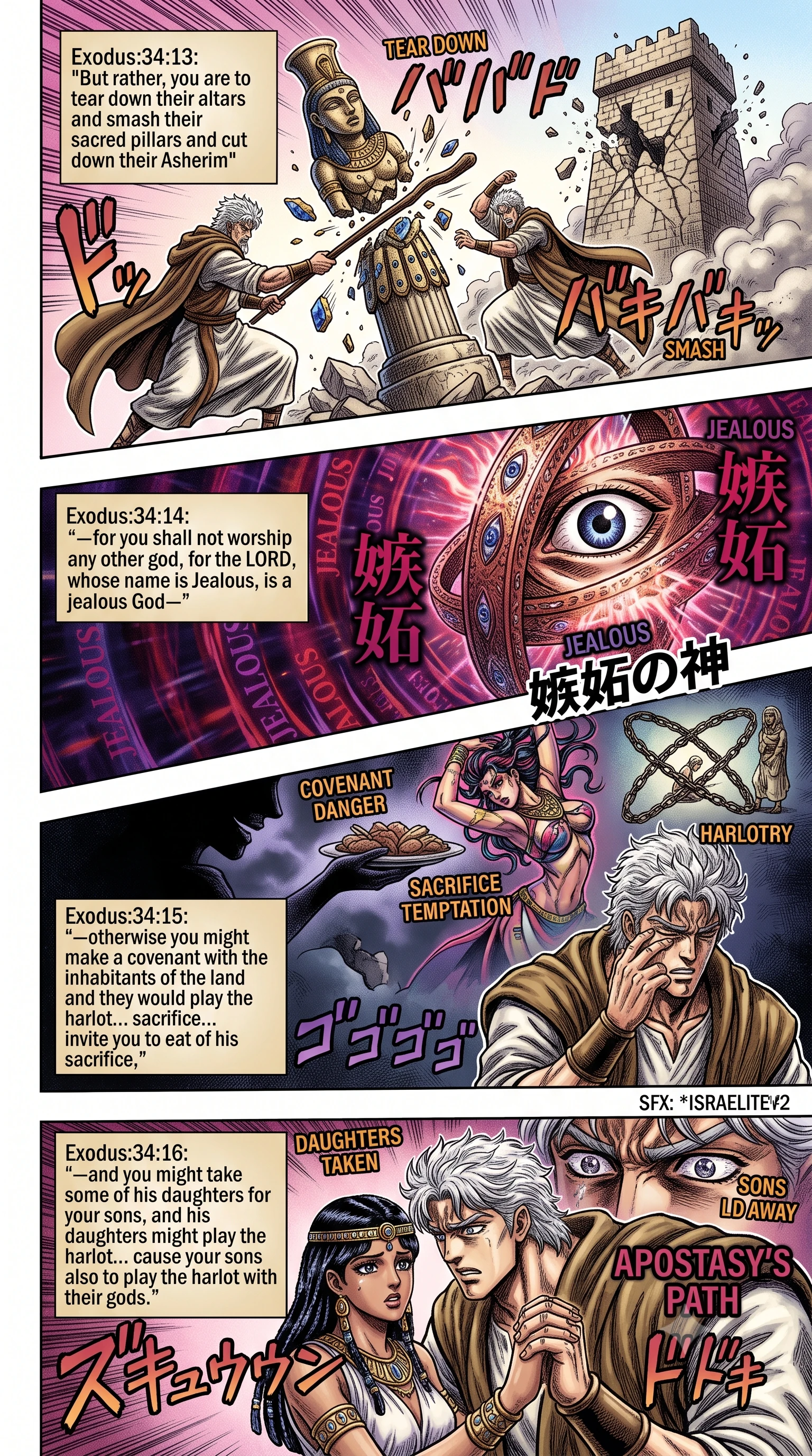 Exodus 34 illustration: Warned Against Foreign Covenants and Idols