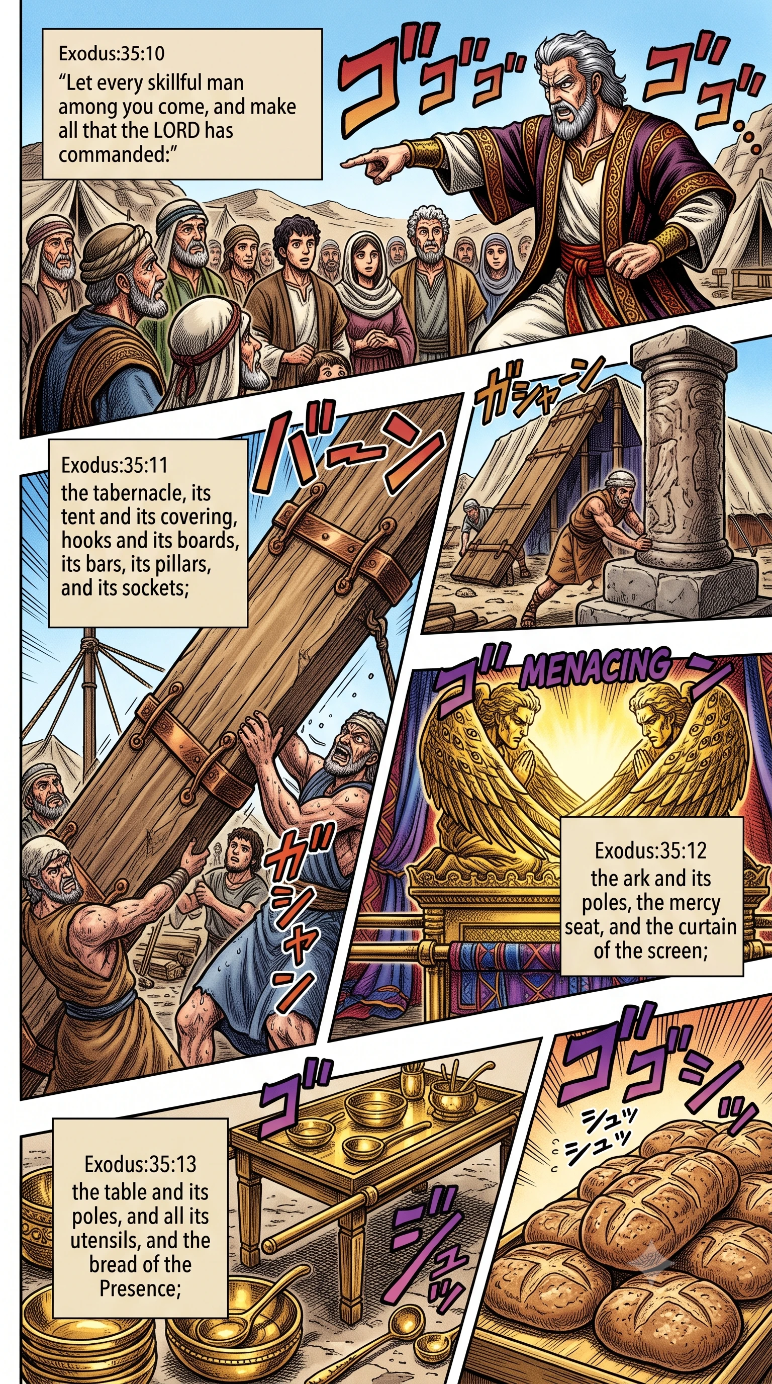 Exodus 35 illustration: List of Items to Be Built