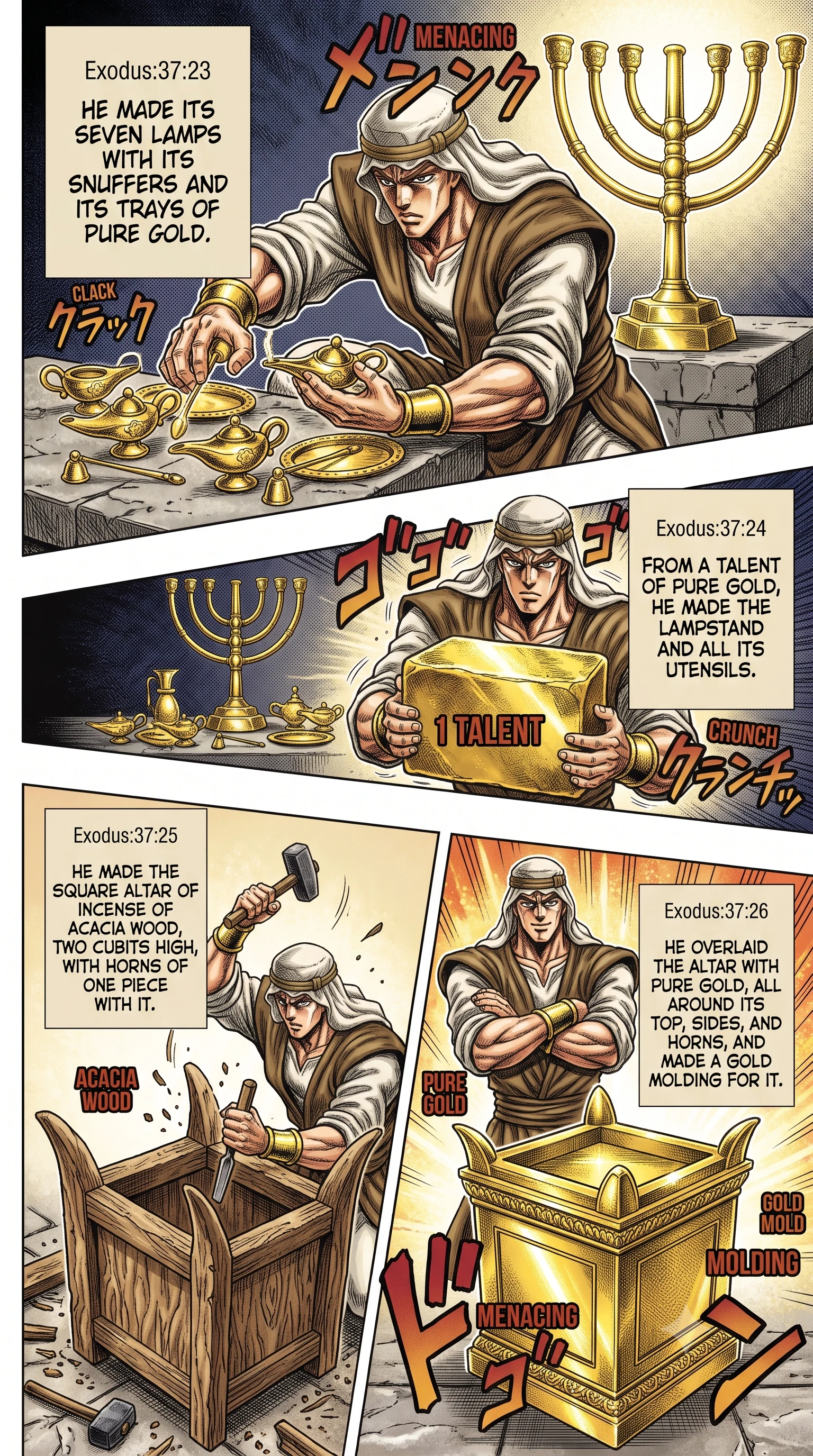 Exodus 37 illustration: Building the Altar of Incense