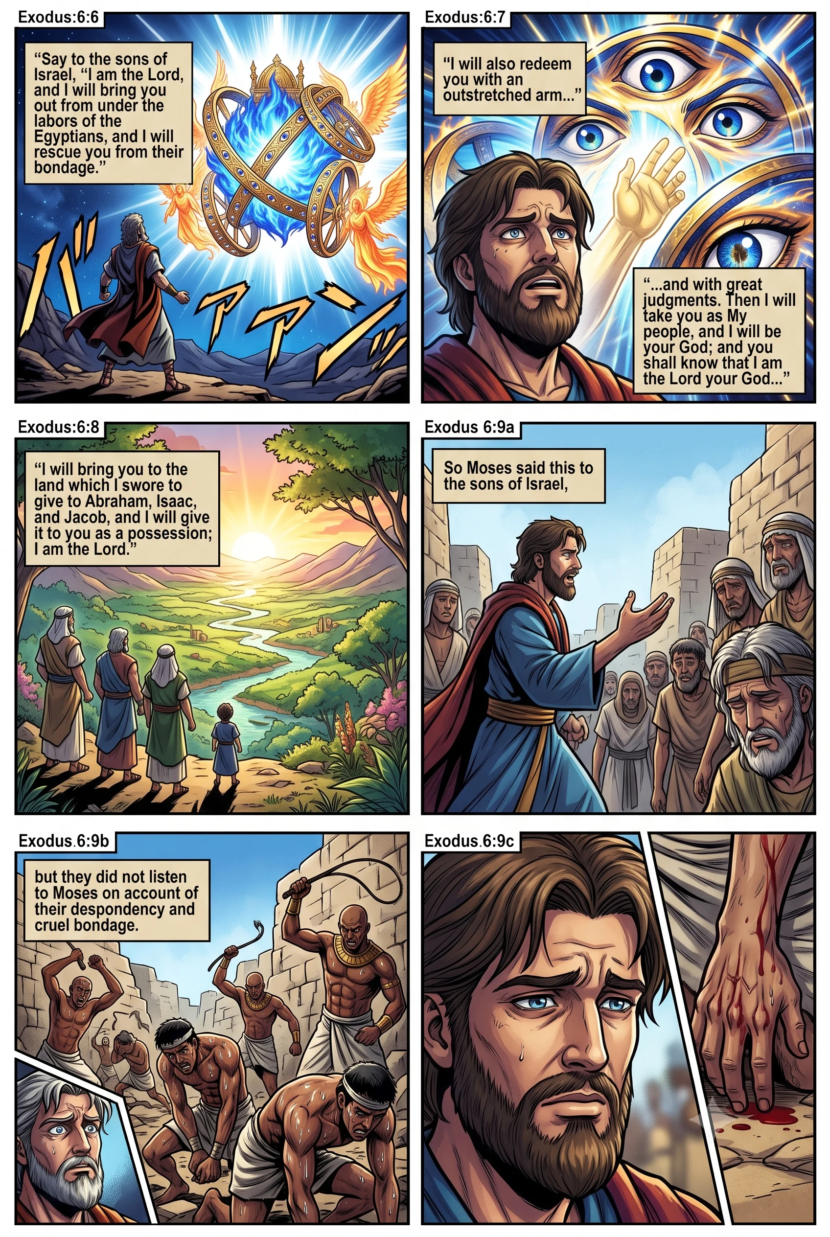 Exodus 6 illustration: Seven Promises of Redemption