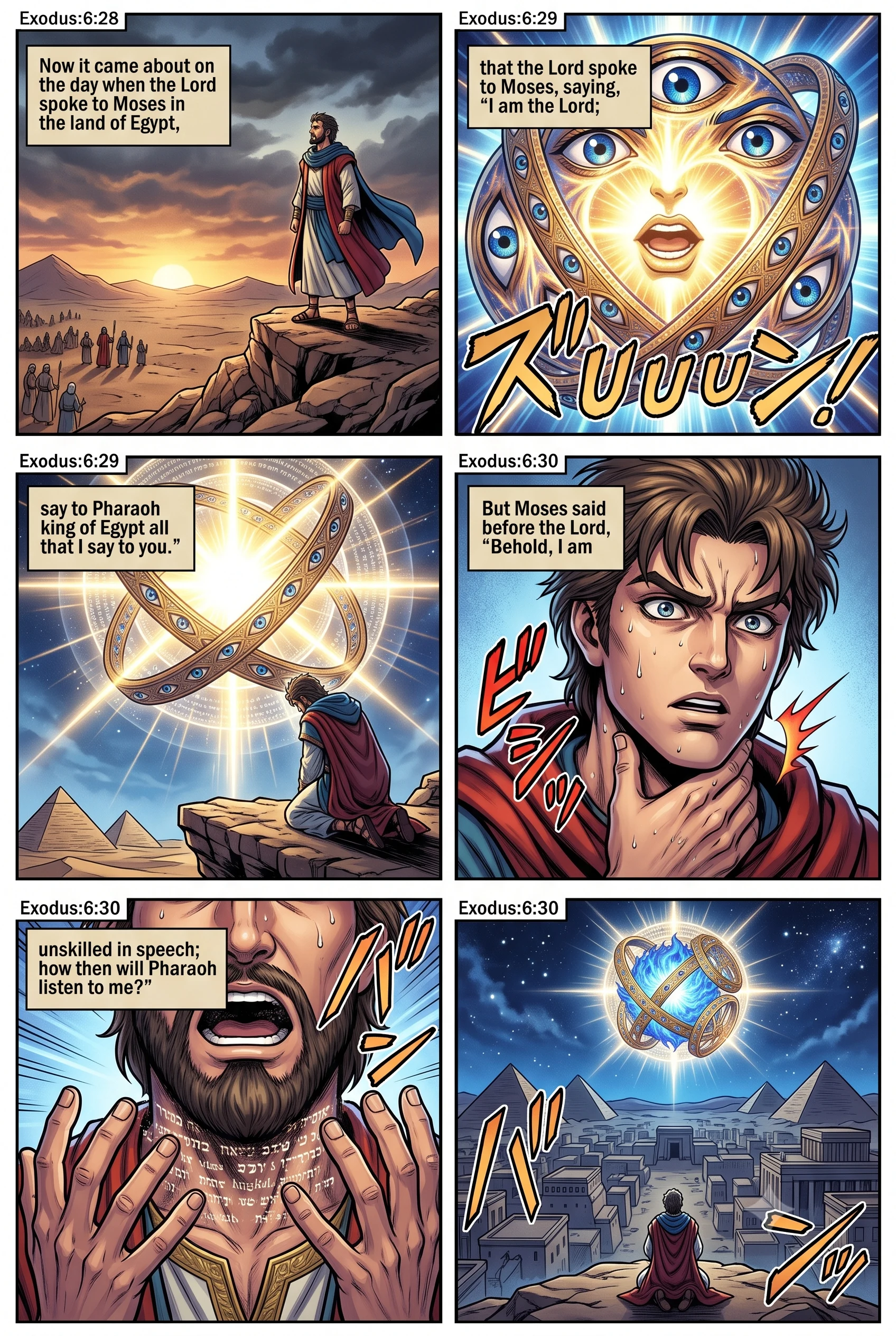 Exodus 6 illustration: Moses Objects Again