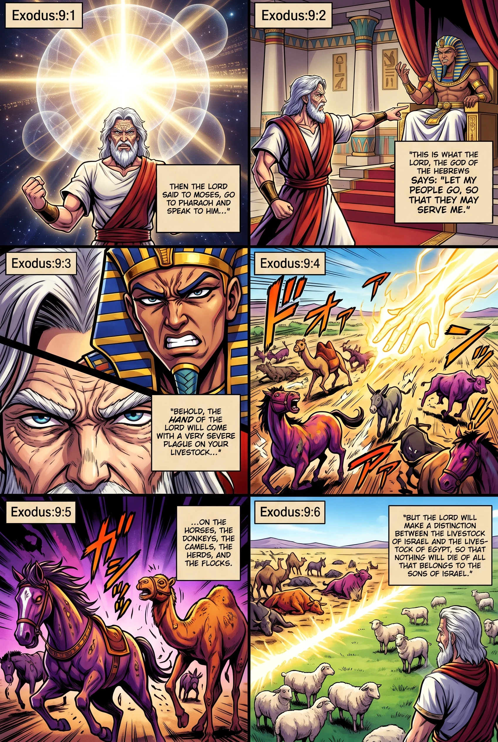 Exodus 9 illustration: The Lord Warns Pharaoh of Plague