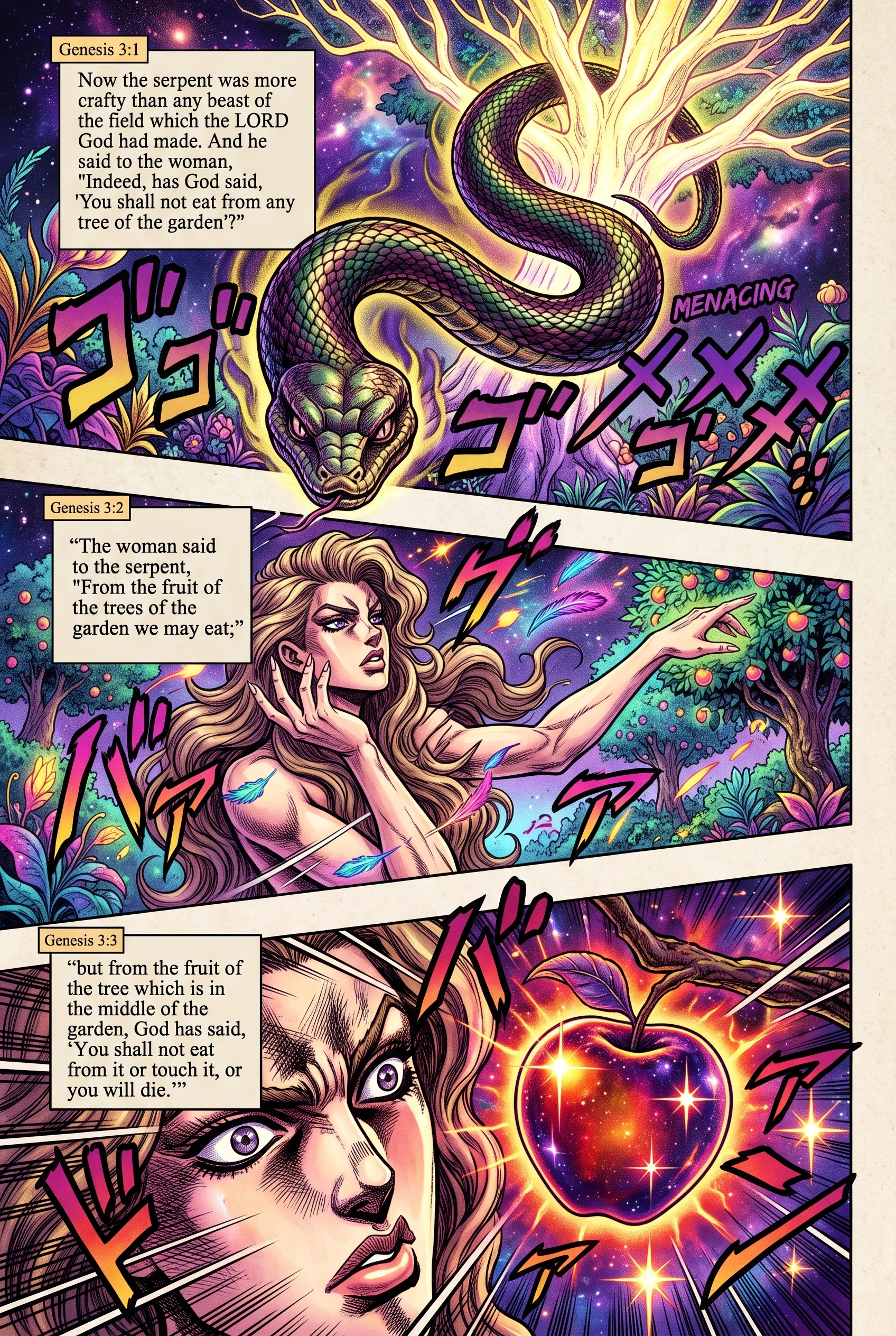 Genesis 3 illustration: The Serpent Questions God's Command