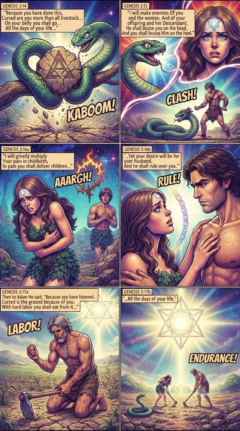 Genesis 3 illustration: The Curses Pronounced
