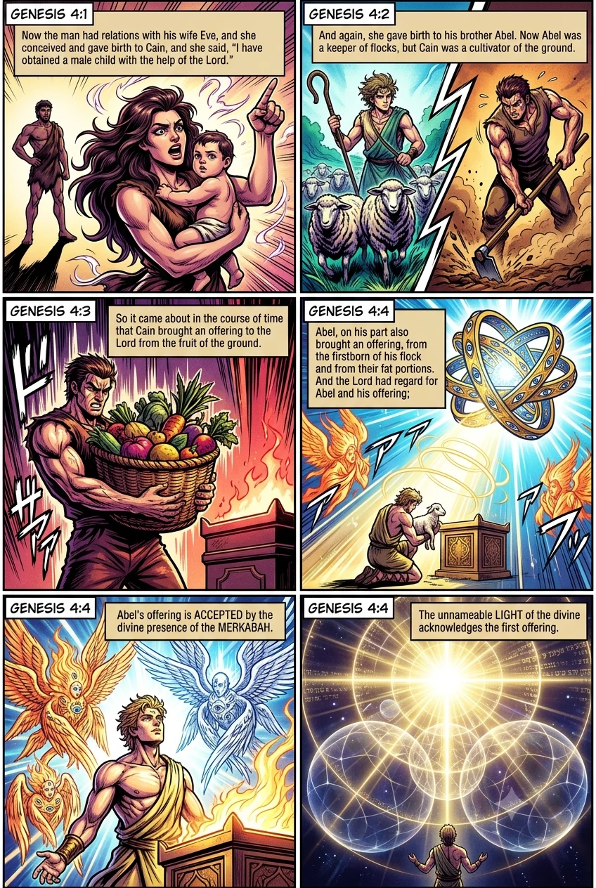 Genesis 4 illustration: The Offerings of Cain and Abel