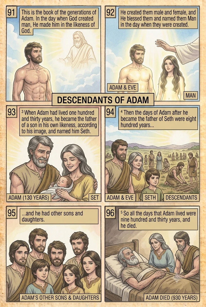 Genesis 5 illustration: Adam
