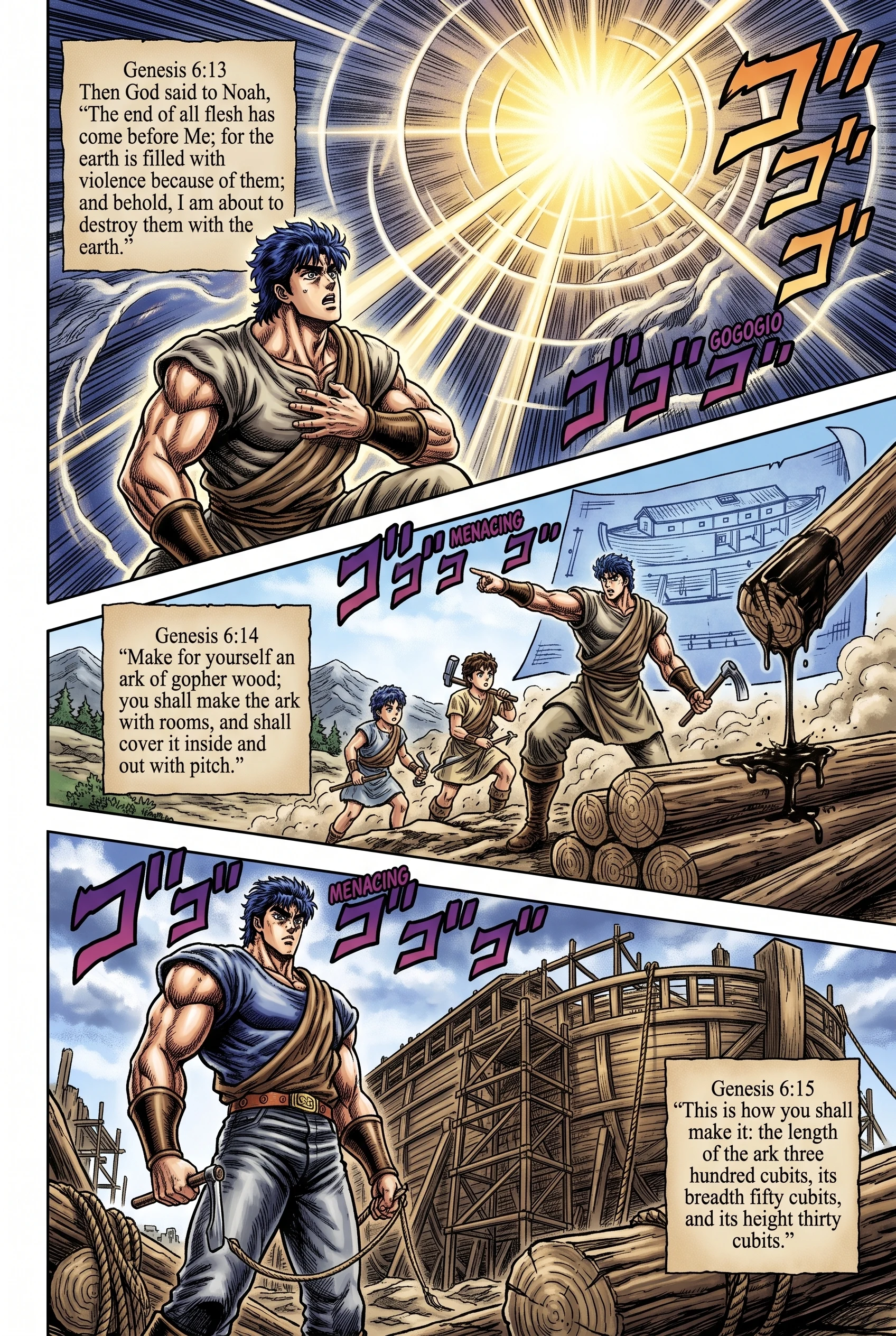 Genesis 6 illustration: God Tells Noah to Build an Ark
