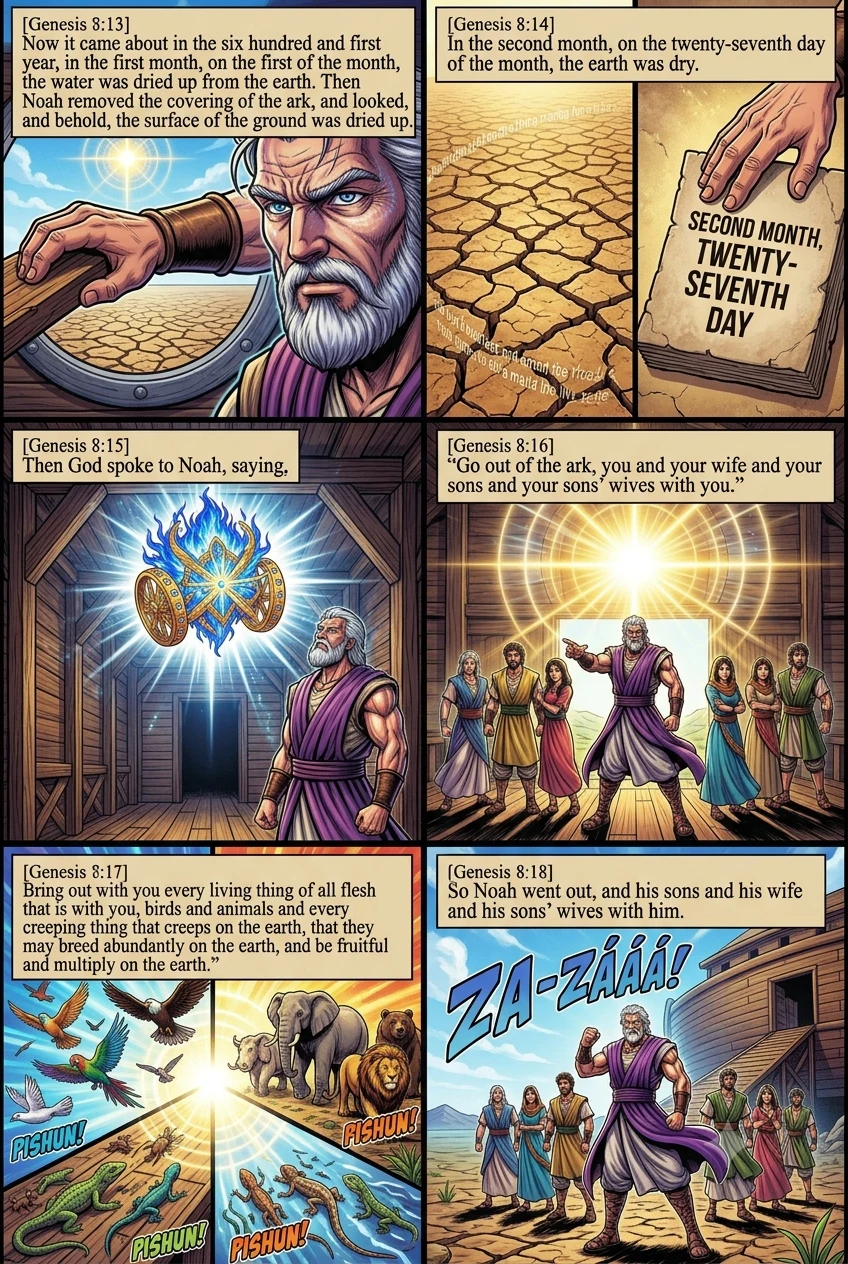 Genesis 8 illustration: Leaving the Ark