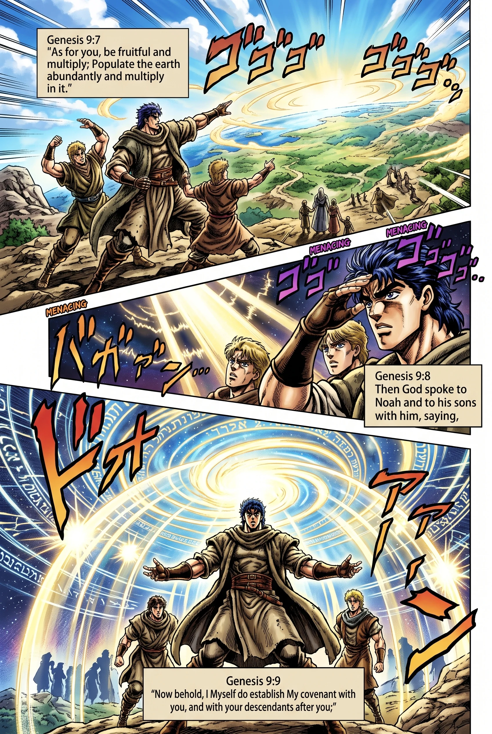 Genesis 9 illustration: God Establishes His Covenant with Noah