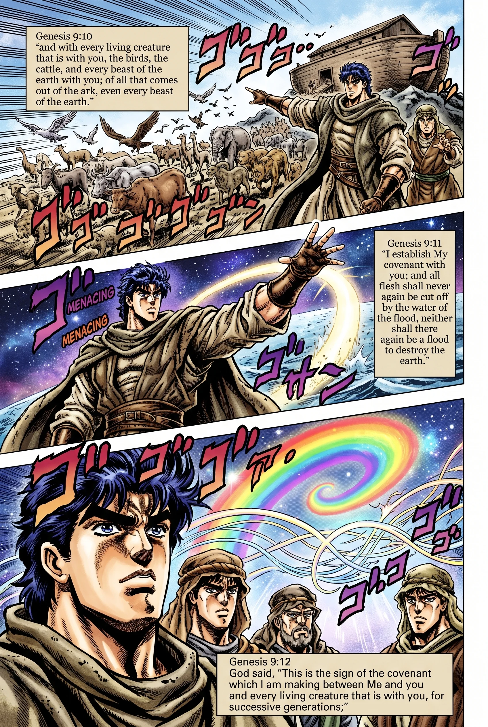 Genesis 9 illustration: The Covenant with All Living Creatures