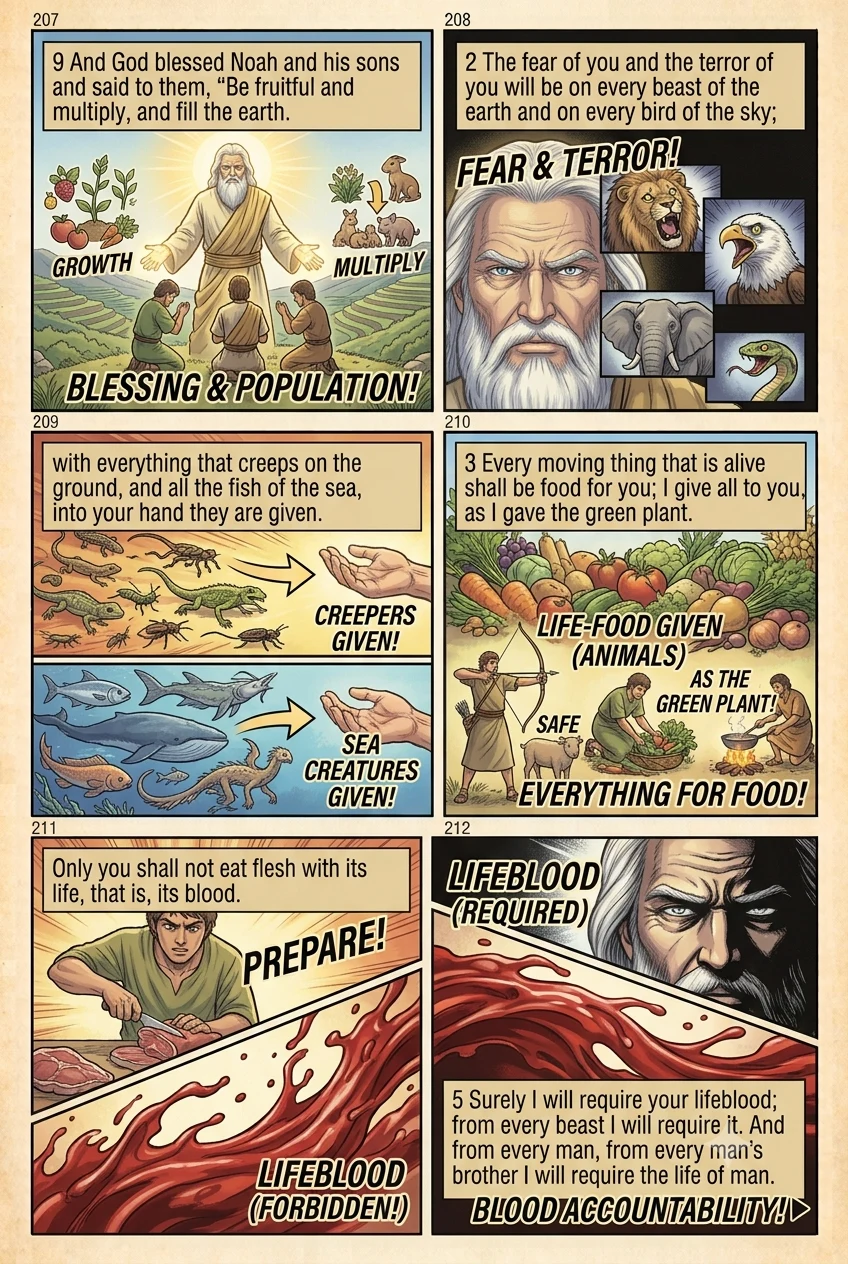 Genesis 9 illustration: Blessing & Provision