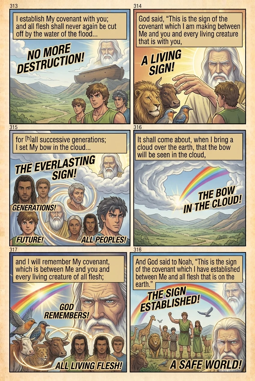 Genesis 9 illustration: The Sign of the Rainbow