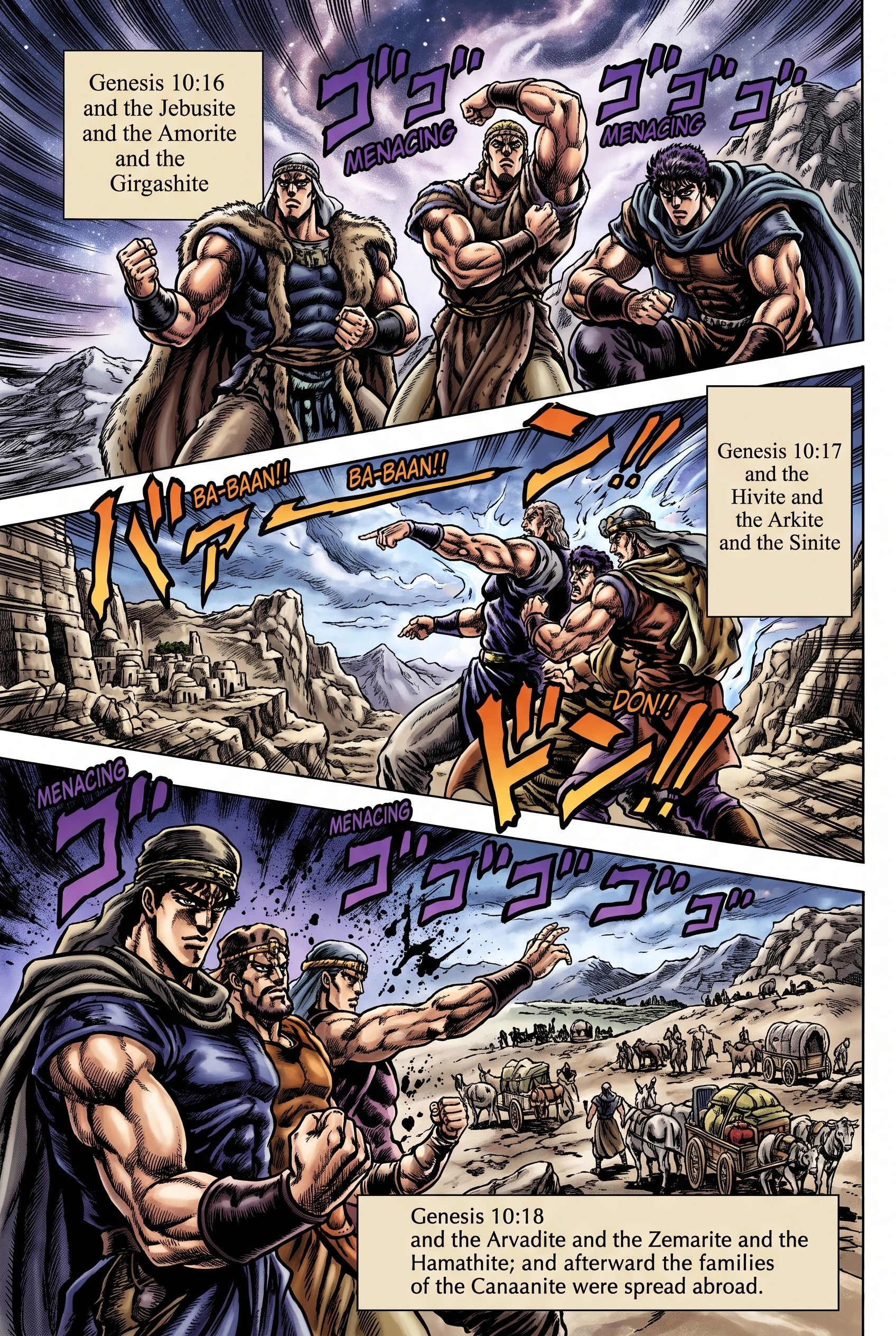 Genesis 10 illustration: Canaan's Clans Spread Abroad