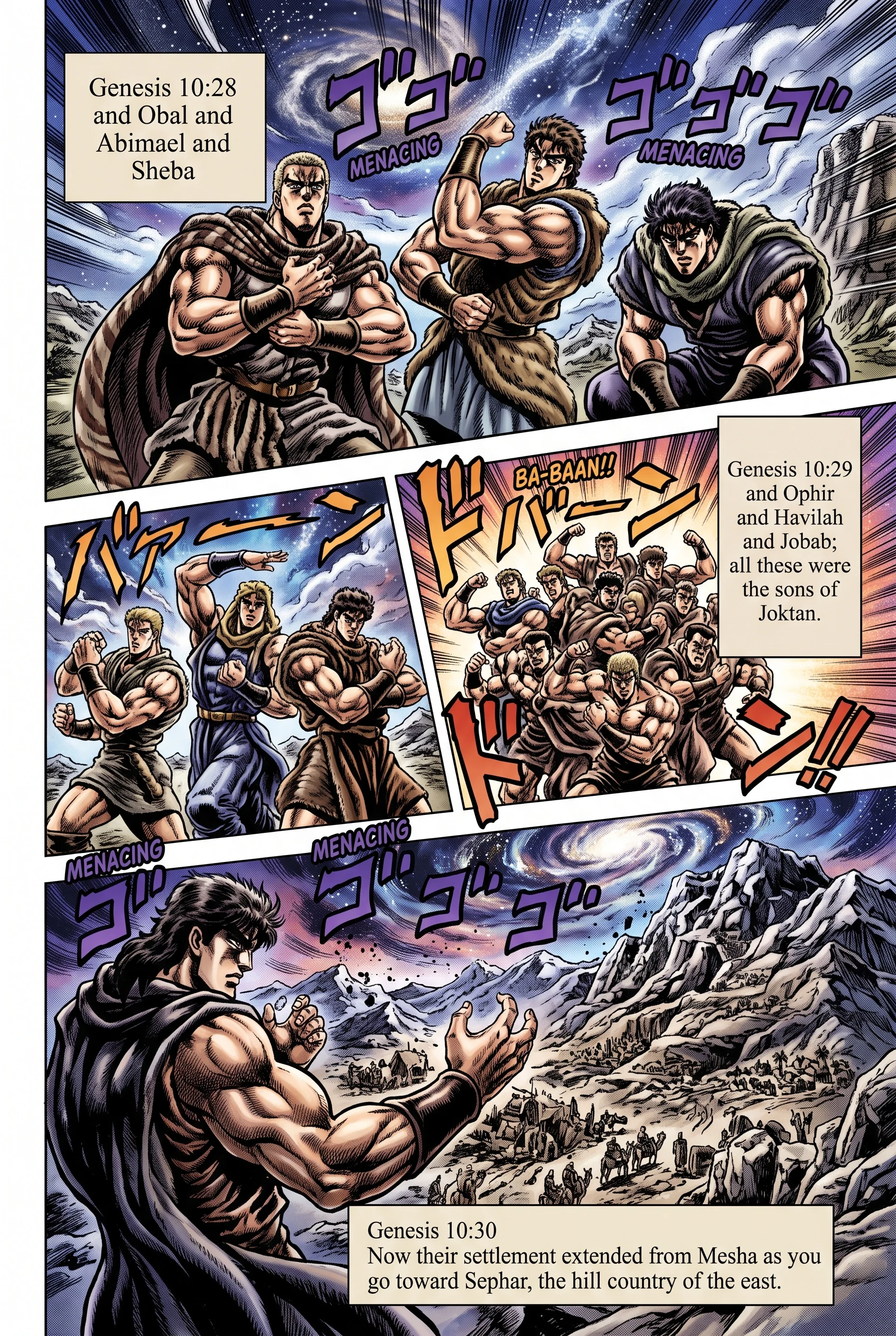 Genesis 10 illustration: Joktan's Sons and Their Settlement
