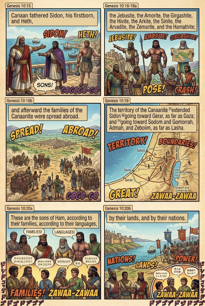 Genesis 10 illustration: Canaan's Descendants