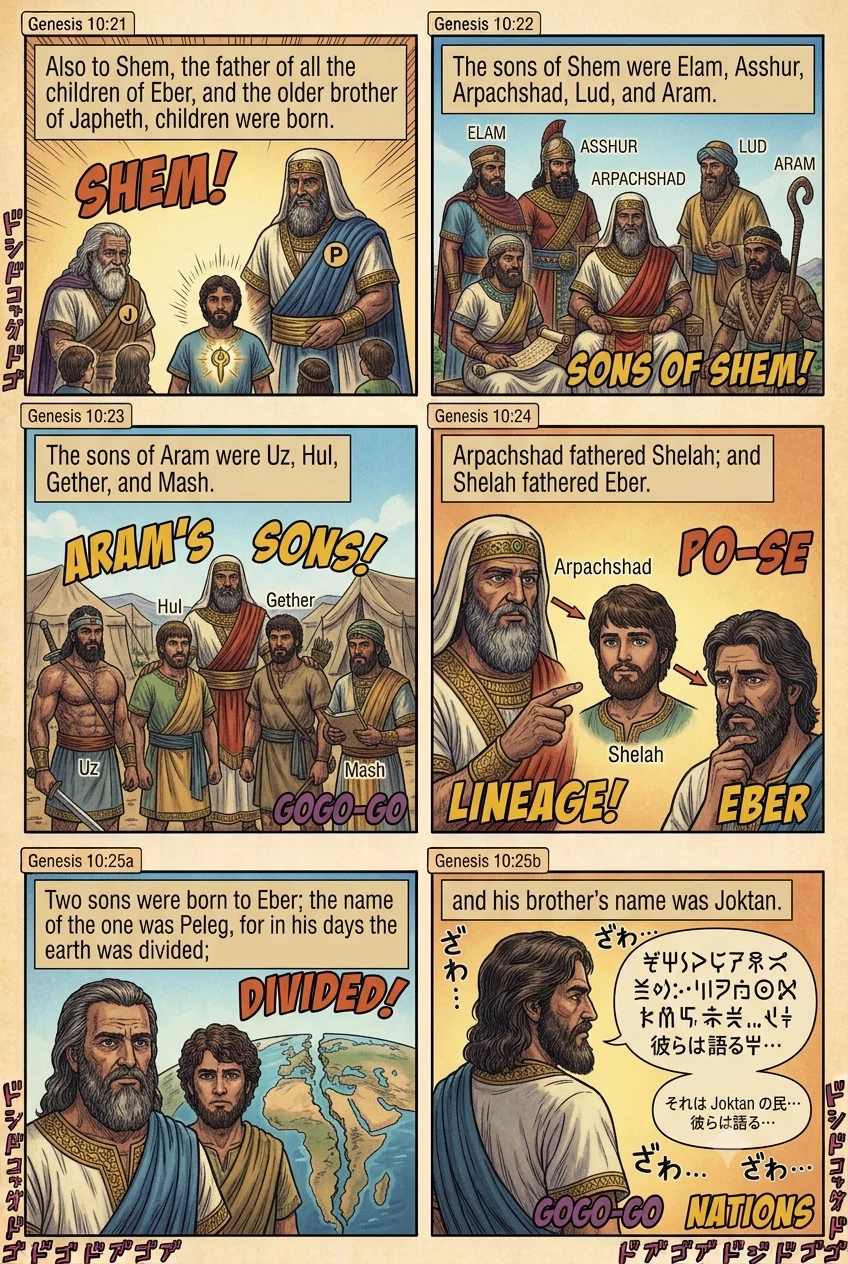 Genesis 10 illustration: Sons of Shem