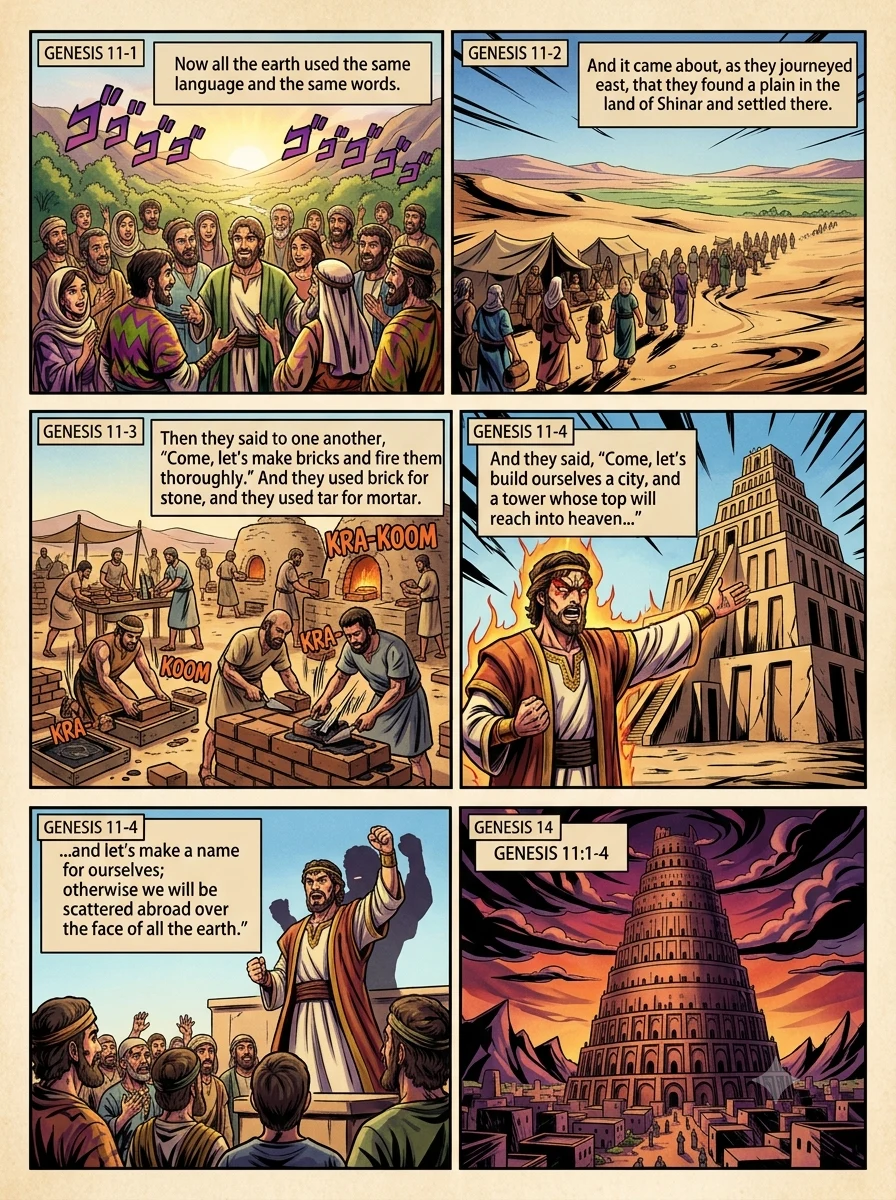Genesis 11 illustration: One Language, One People