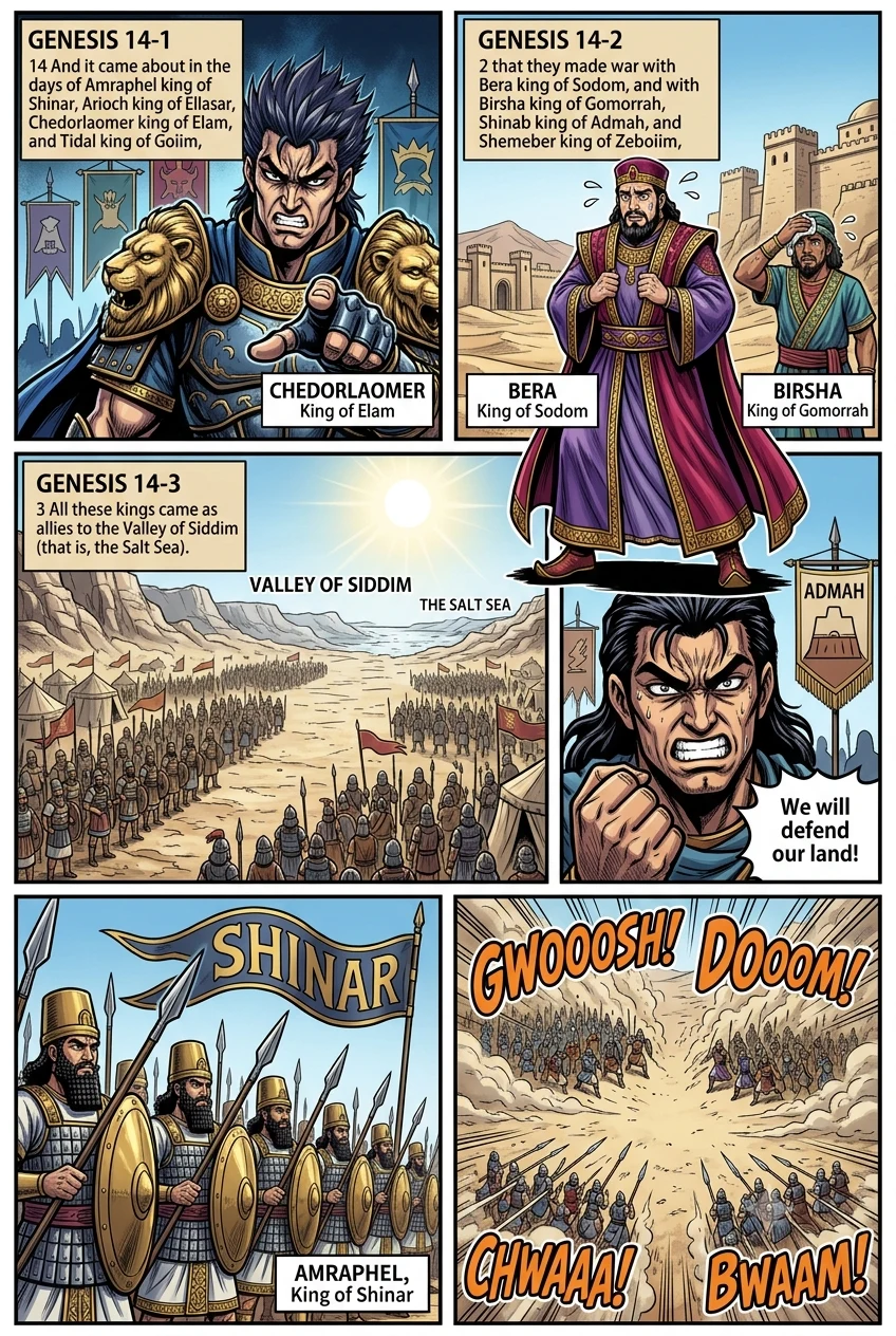 Genesis 14 illustration: The Kings of the East