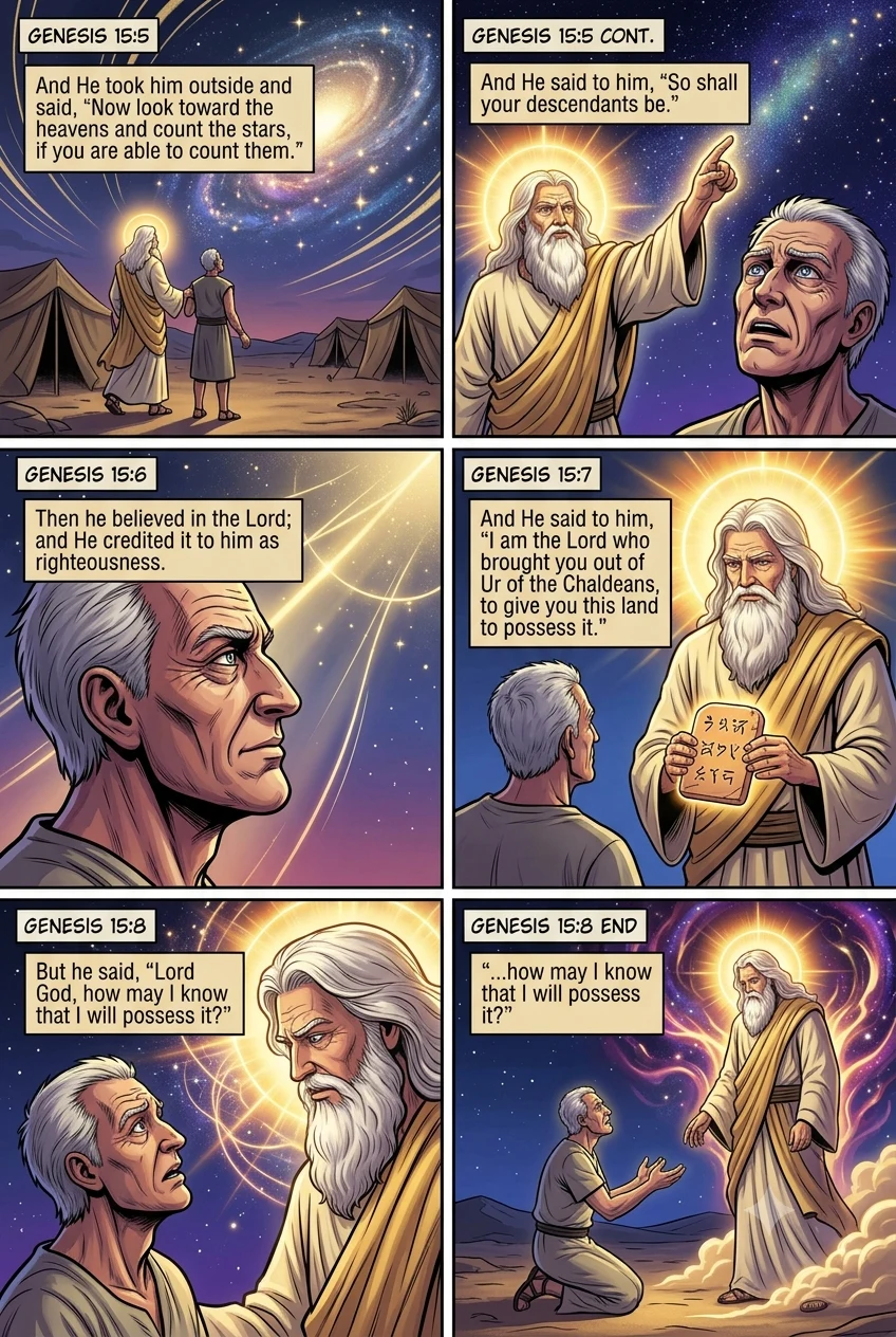Genesis 15 illustration: Counting the Stars