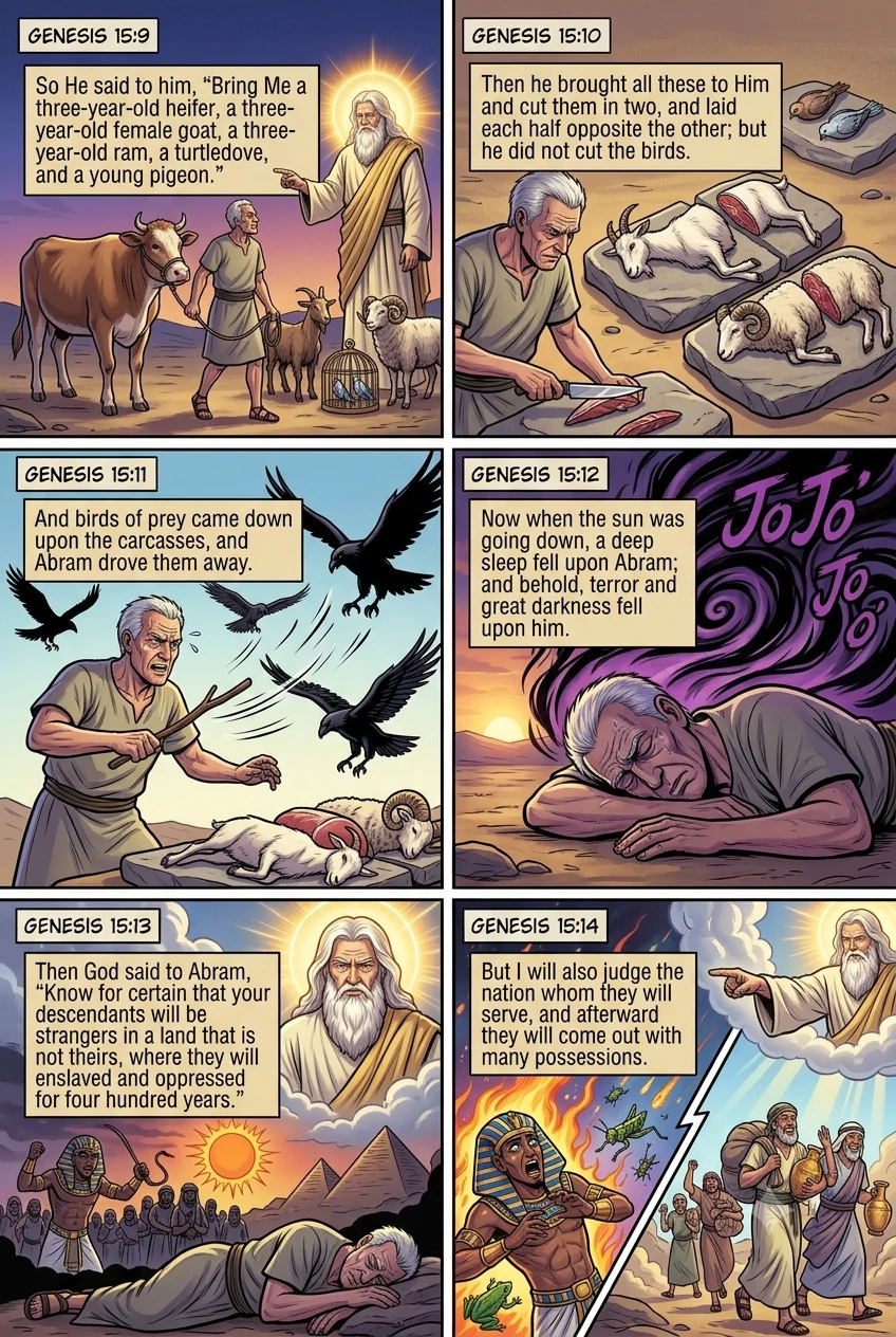 Genesis 15 illustration: The Covenant Ceremony