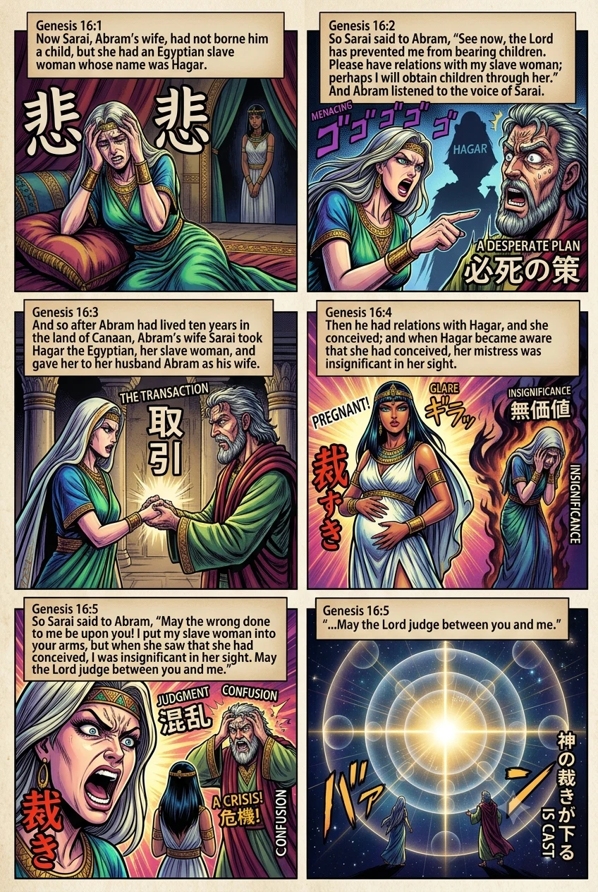 Genesis 16 illustration: Sarai's Plan