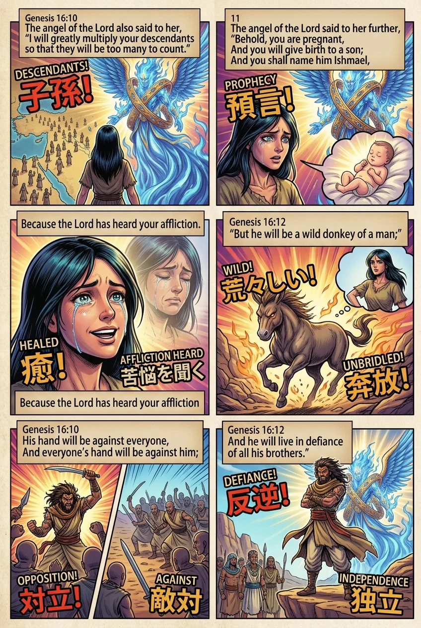 Genesis 16 illustration: The Angel's Promise