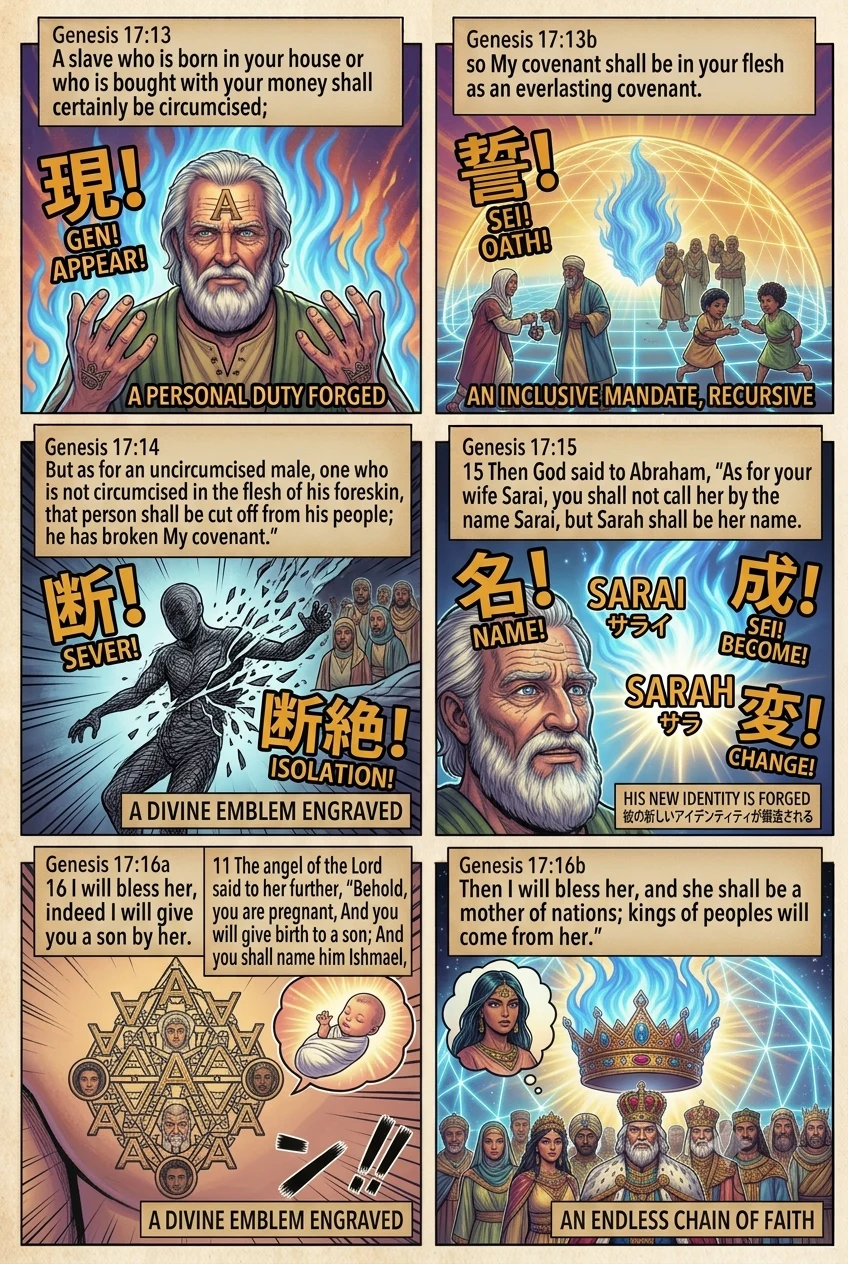 Genesis 17 illustration: Sarai Becomes Sarah