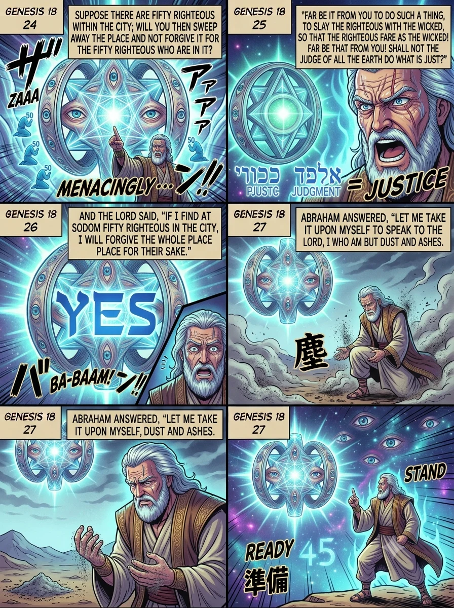 Genesis 18 illustration: Abraham Pleads for the Righteous
