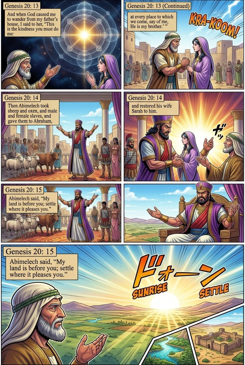 Genesis 20 illustration: Abraham Explains Himself