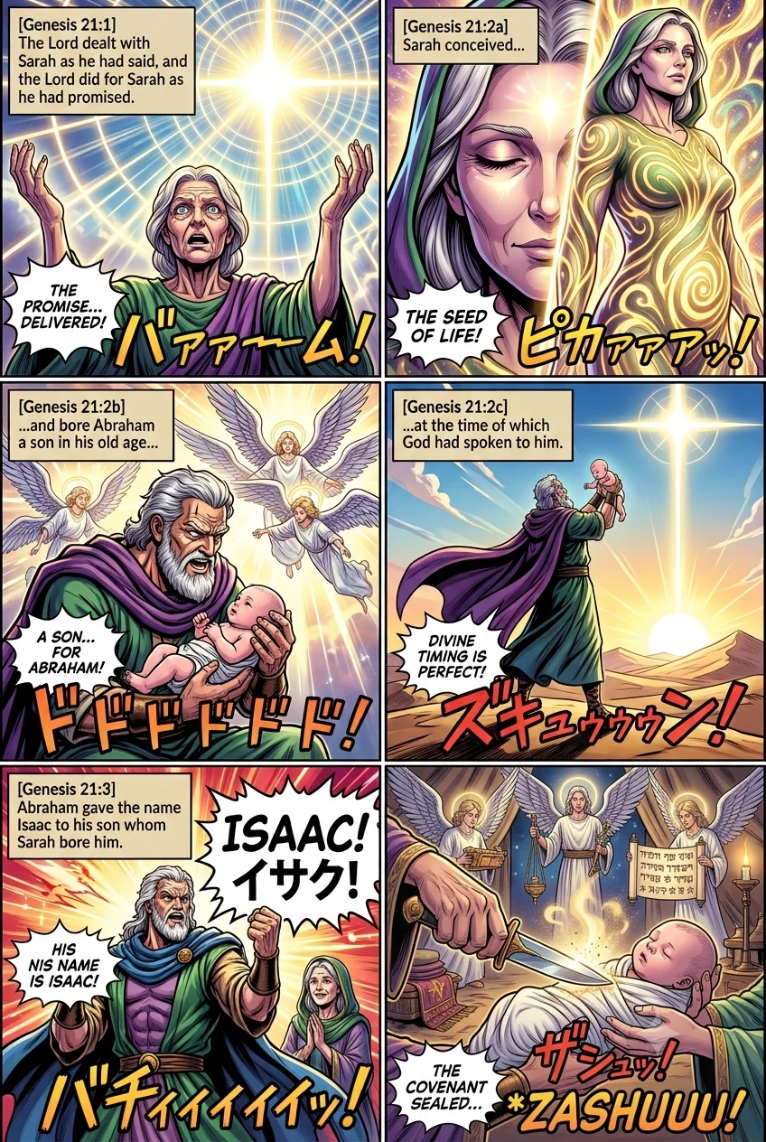 Genesis 21 illustration: Isaac Is Born